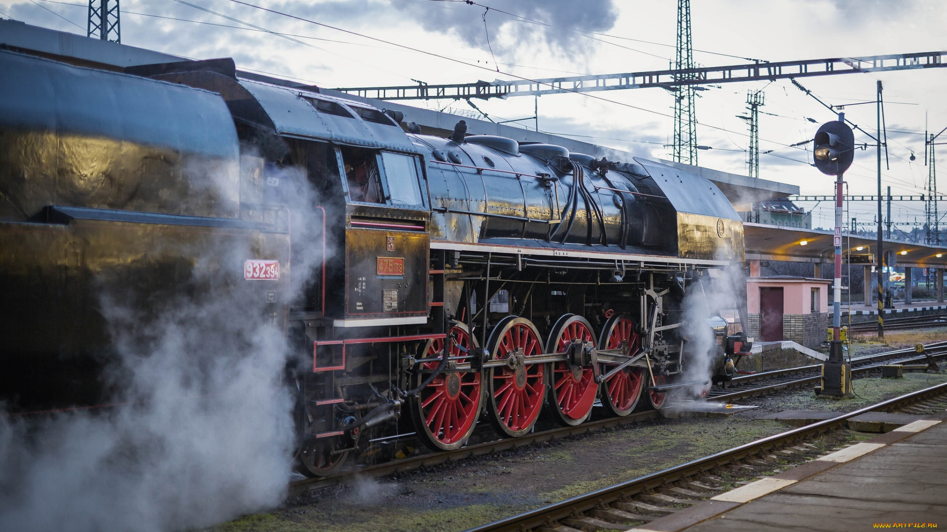 техника, паровозы, состав, локомотив