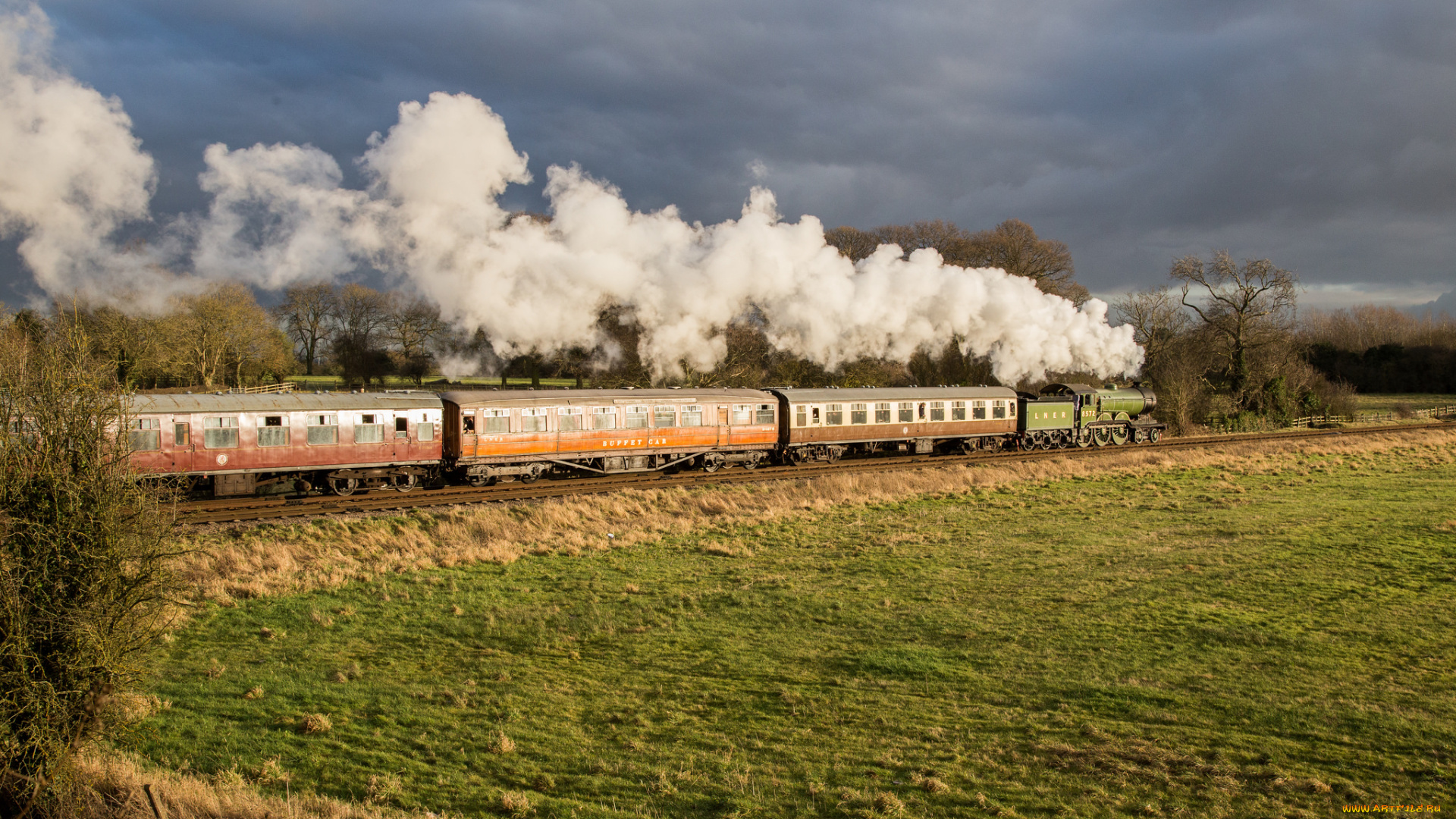 техника, паровозы, состав, локомотив
