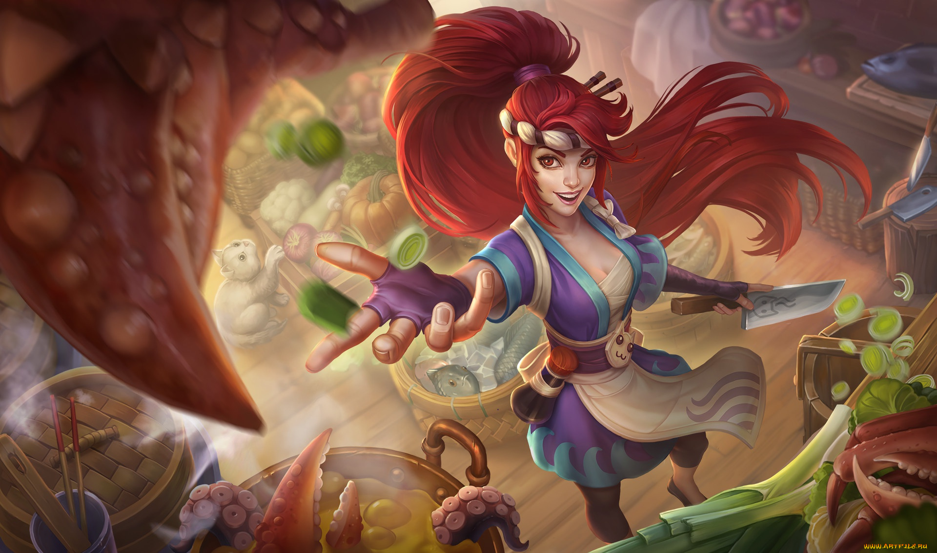 видео, игры, league, of, legends, league, of, legends, akali