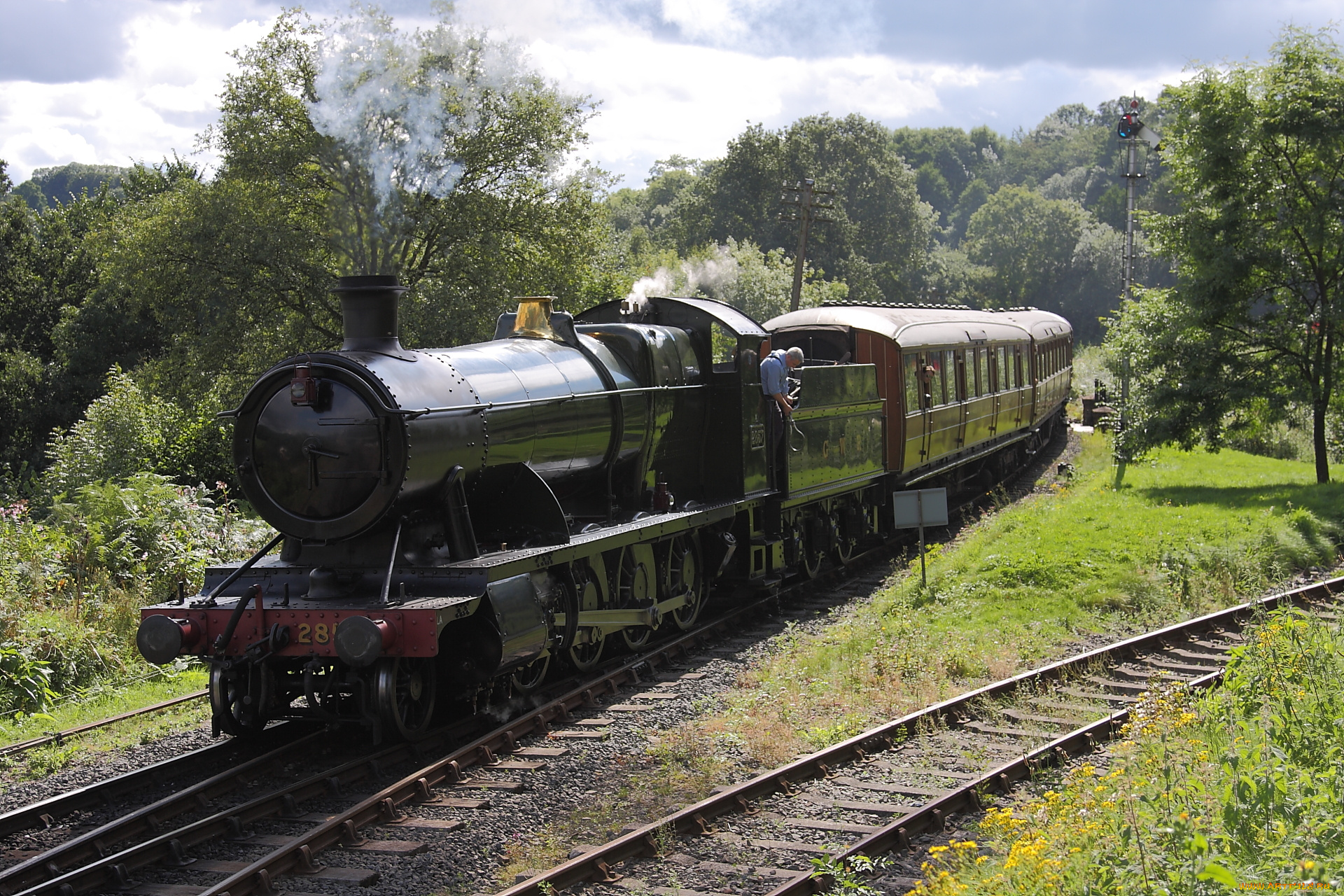 техника, паровозы, состав, локомотив