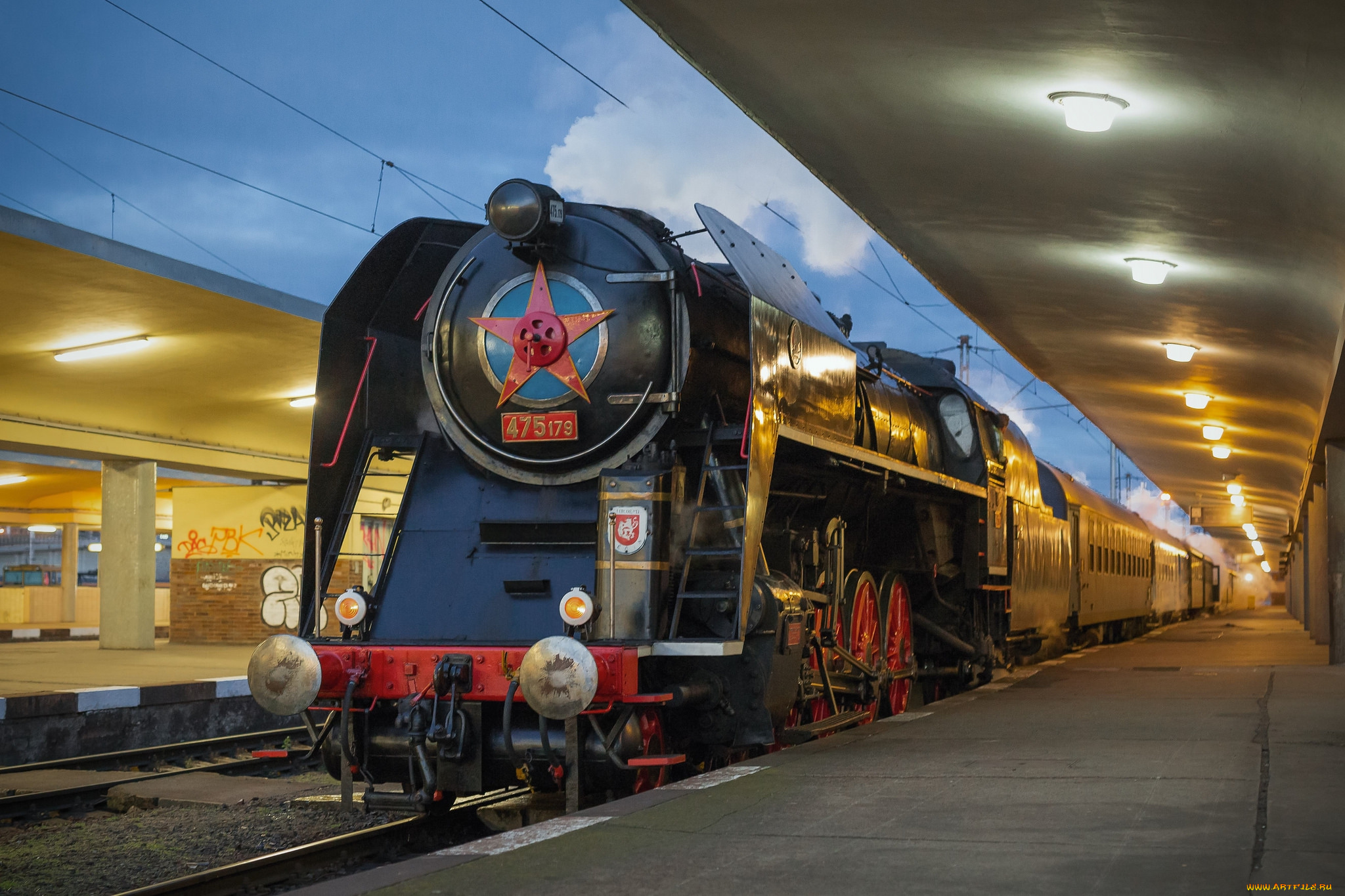 техника, паровозы, локомотив, состав