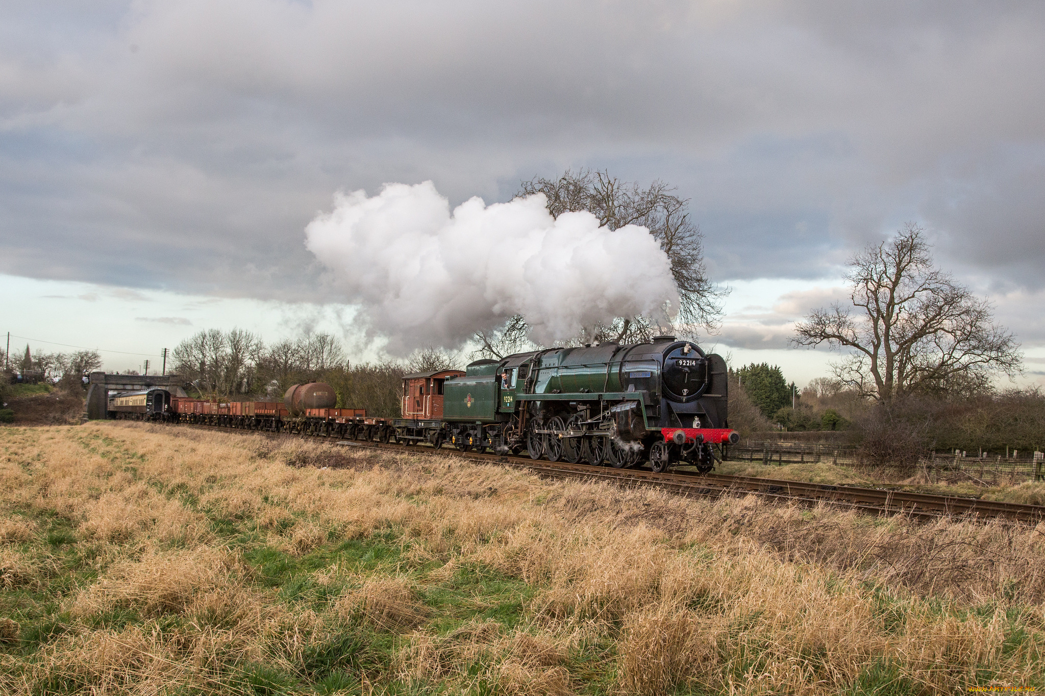 техника, паровозы, локомотив, состав