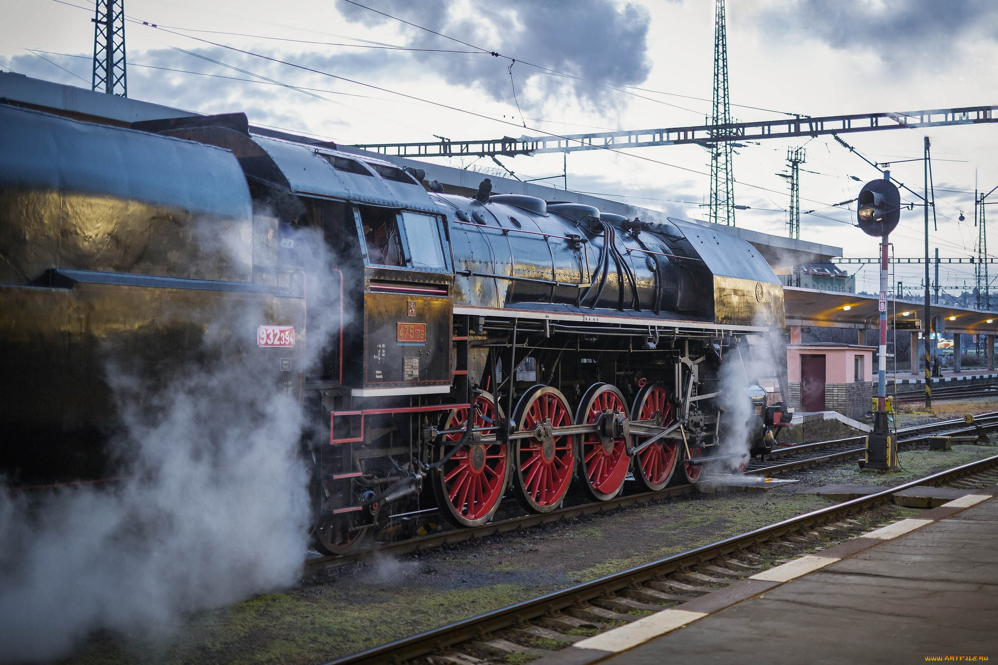 техника, паровозы, состав, локомотив