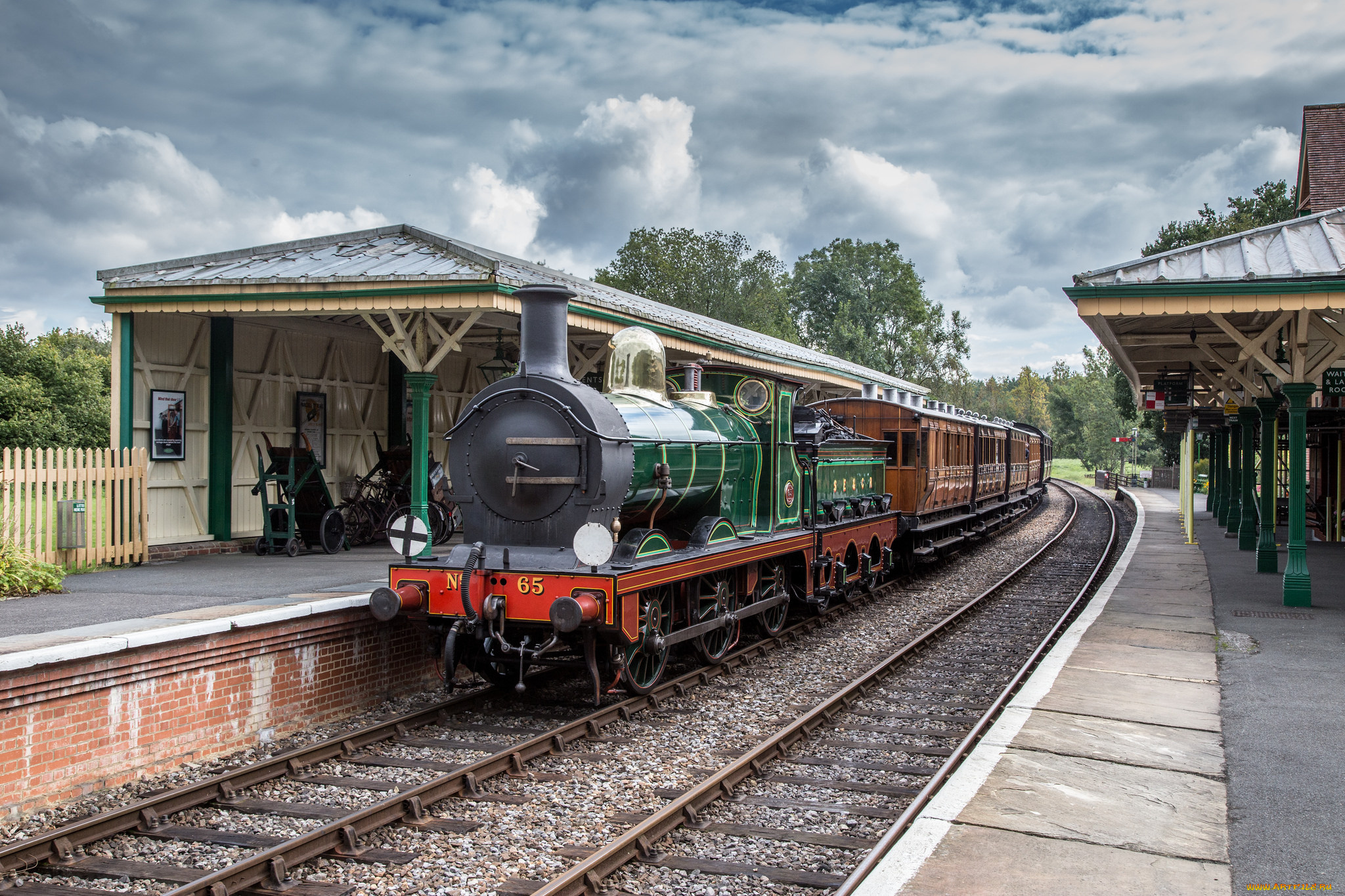 техника, паровозы, состав, локомотив