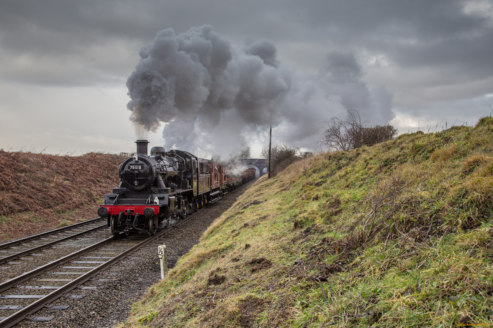 техника, паровозы, состав, локомотив