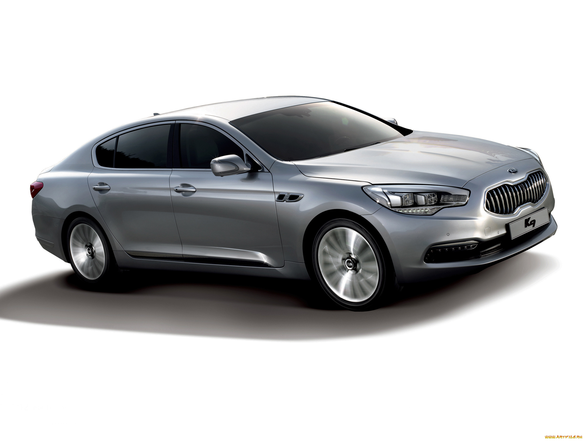 kia, k9, 2012, автомобили, kia, k9, 2012, серебряный, металлик