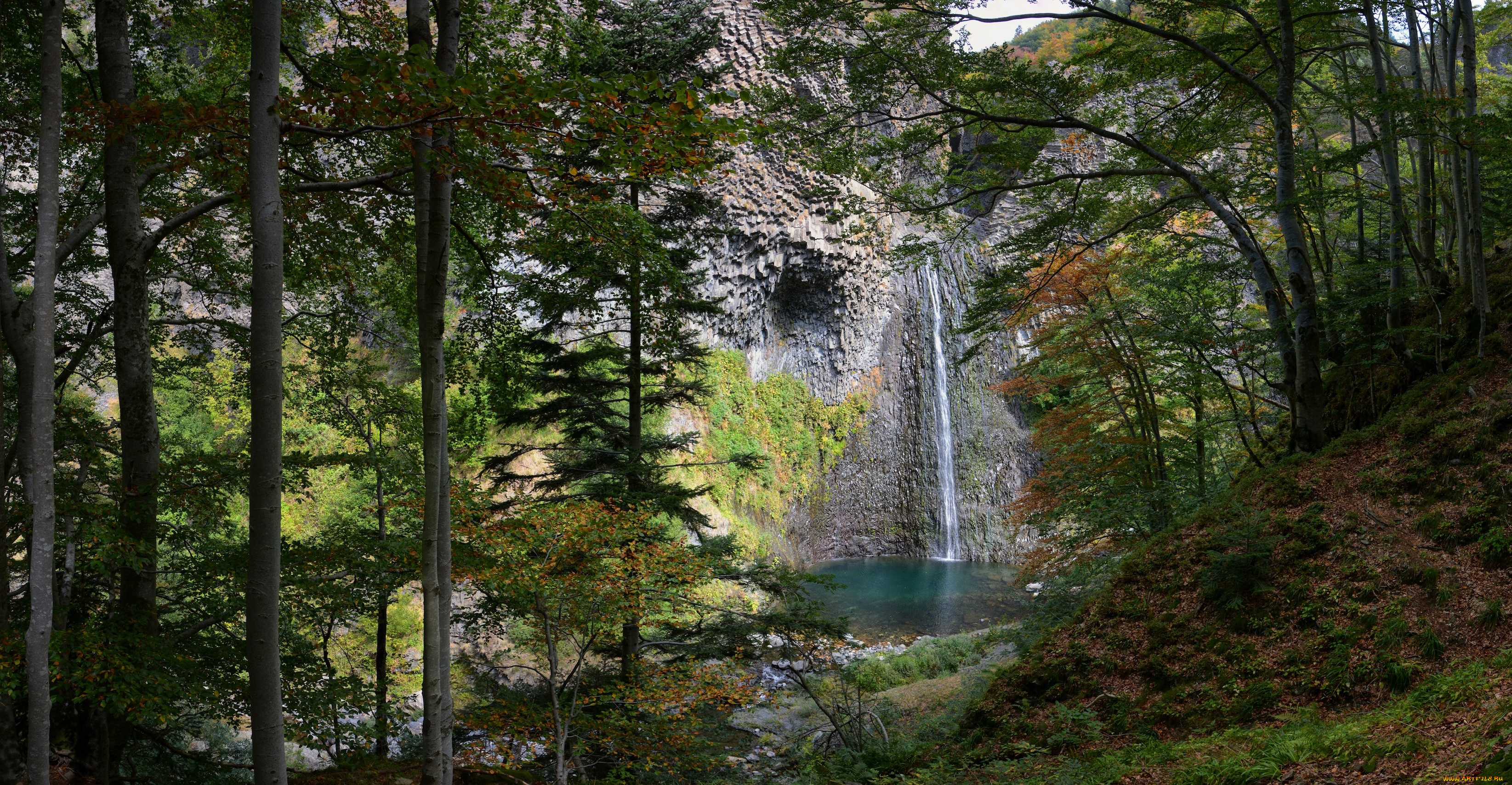 природа, водопады, простор