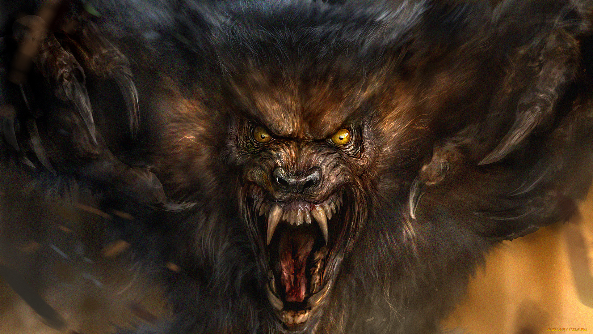 фэнтези, оборотни, морда, опасность, чудовище, оборотень, ярость, оскал, волк, зверь, пасть, злость
