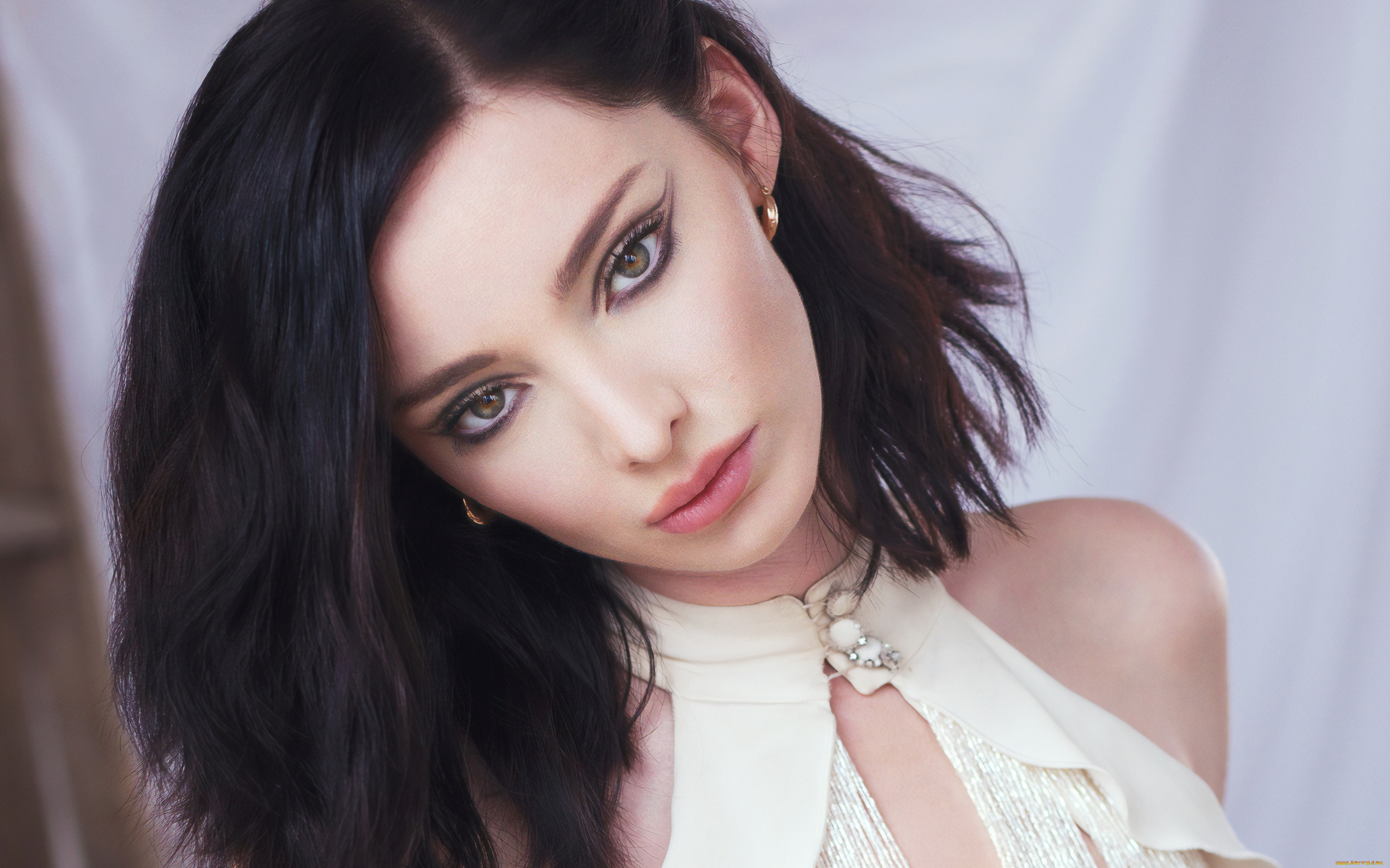 девушки, emma, dumont, лицо, брюнетка