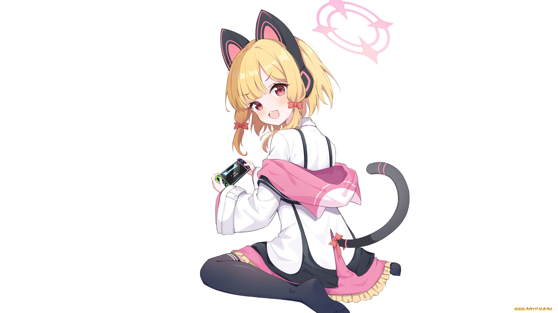 аниме, животные, , существа, девушка, взгляд