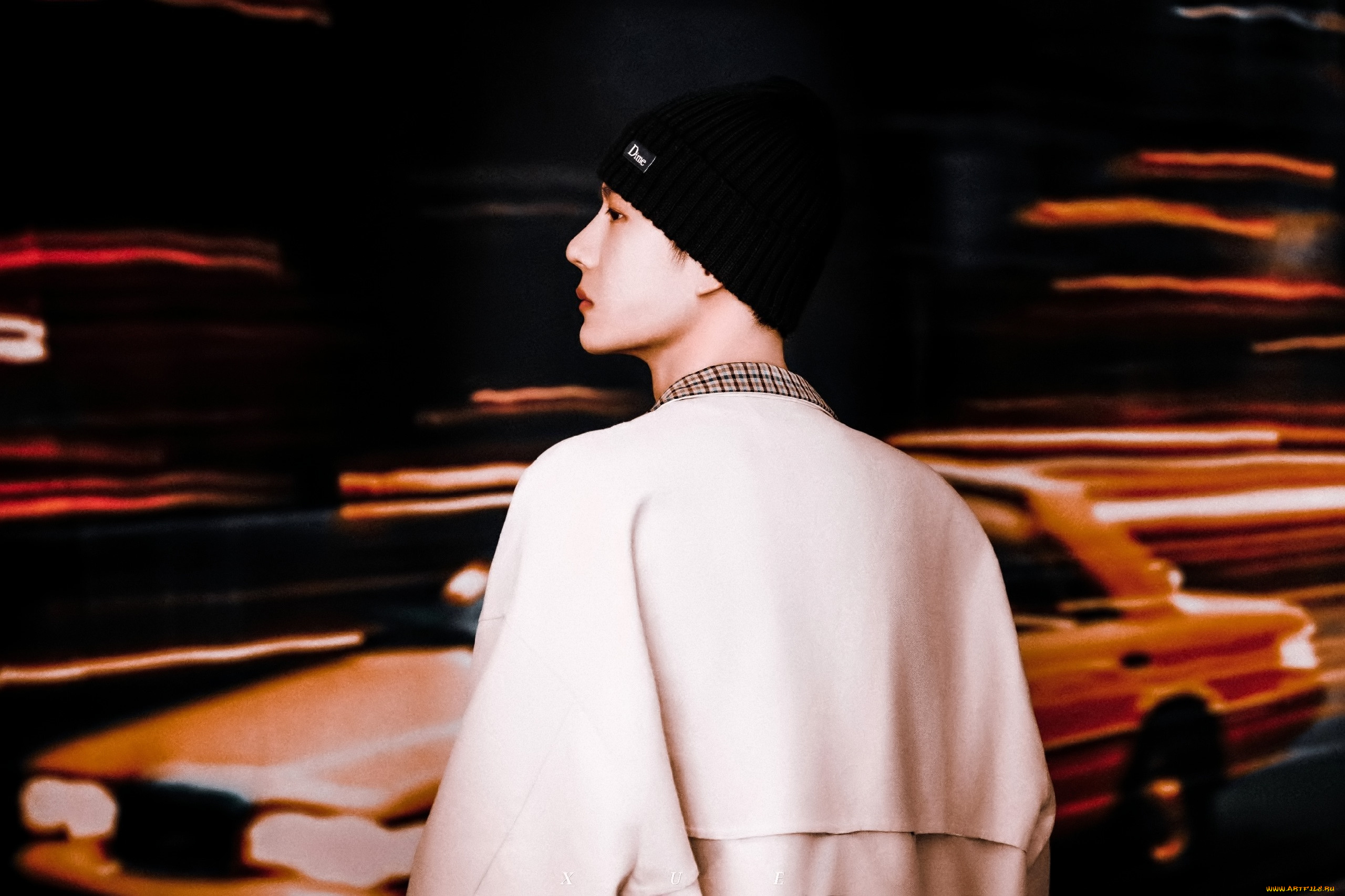 мужчины, wang, yi, bo, актер, шапка, пальто