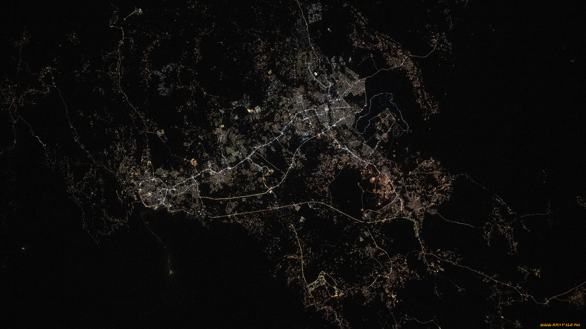 космос, разное, другое, вид, из, космоса