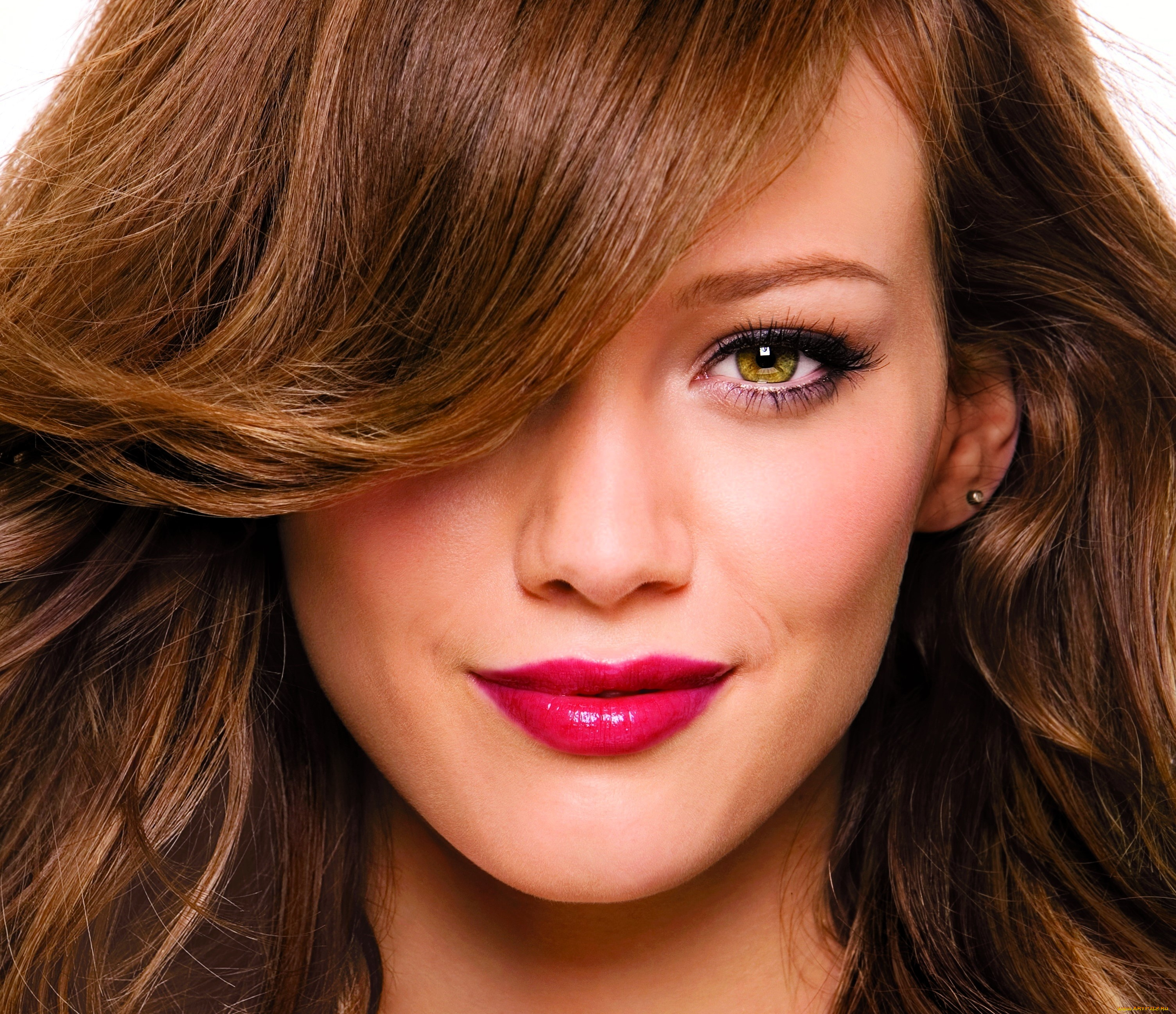 девушки, hilary, duff, шатенка, лицо