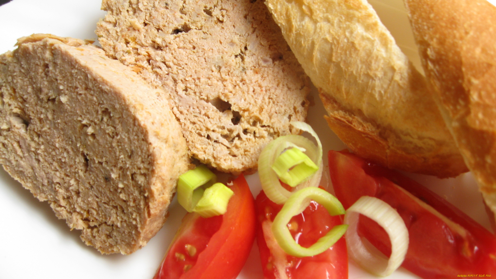 автор, varvarra, еда, мясные, блюда, паштет, помидоры, батон, томаты, хлеб