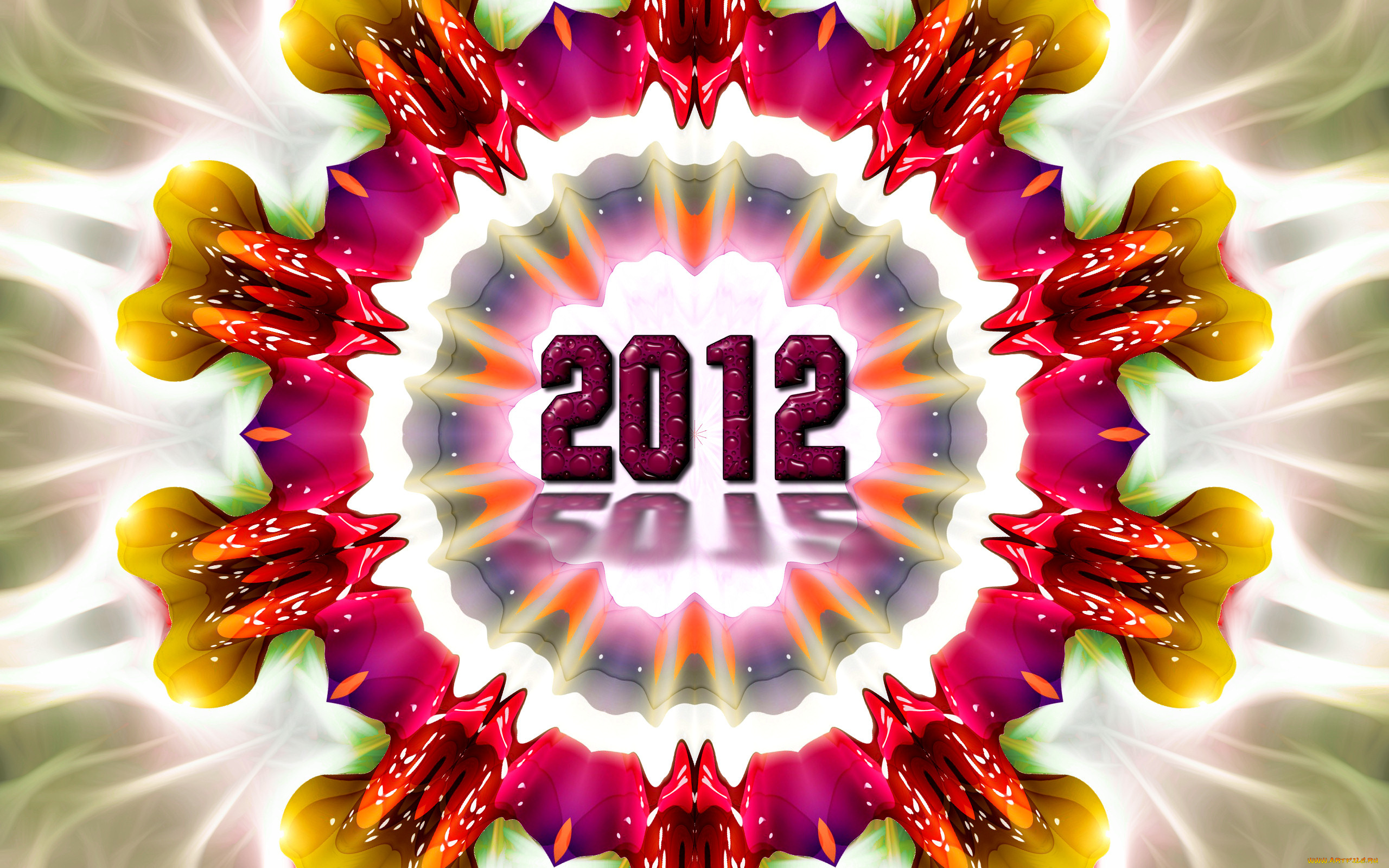 праздничные, векторная, графика, новый, год, рисунок