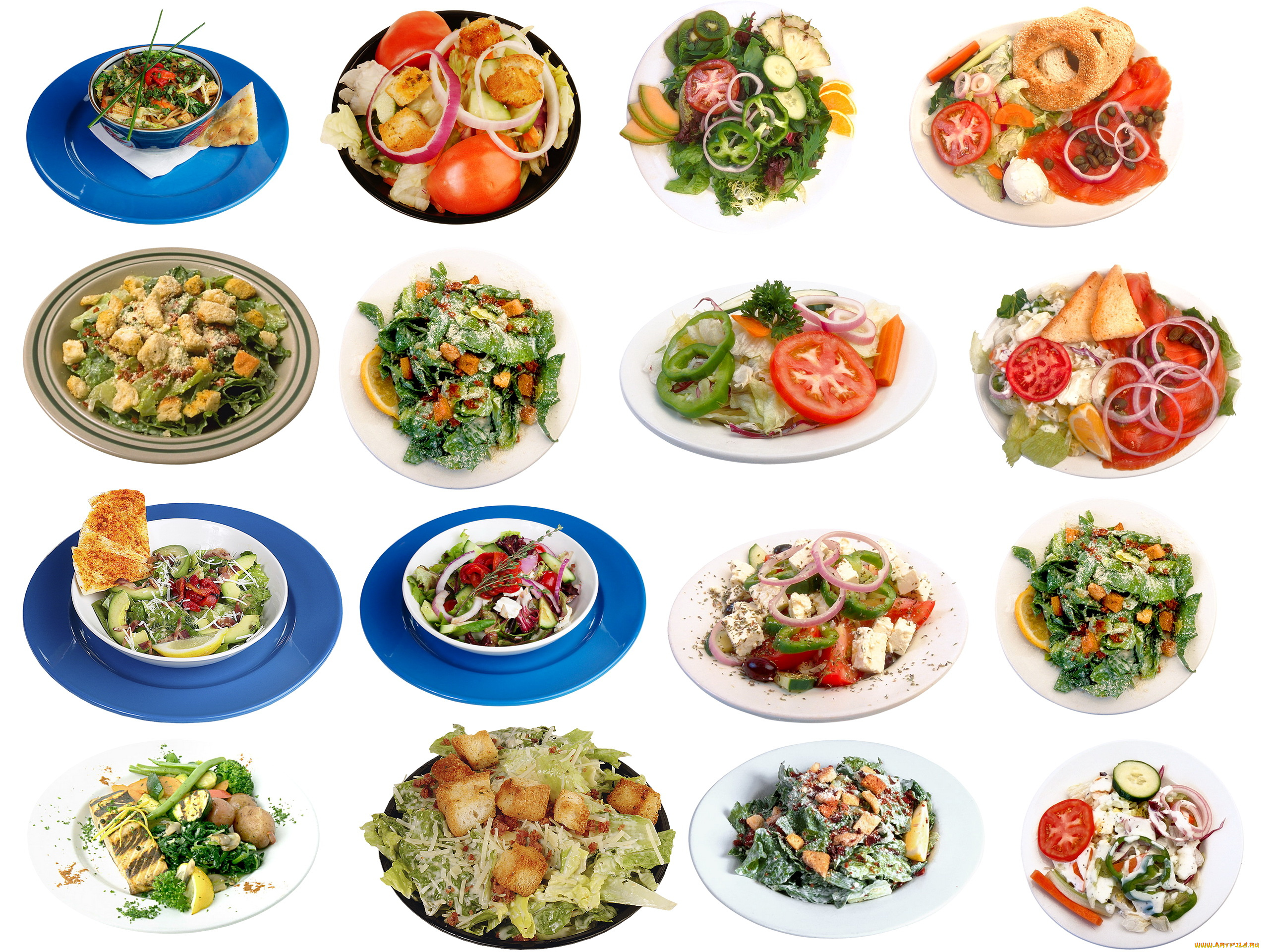 еда, салаты, закуски, много