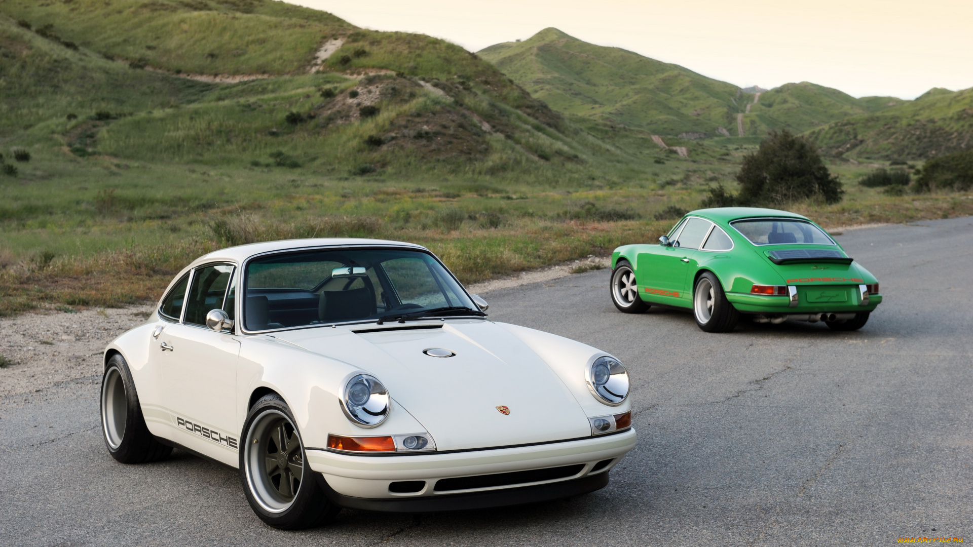 2011, singer, 911, based, on, porsche, 993, автомобили