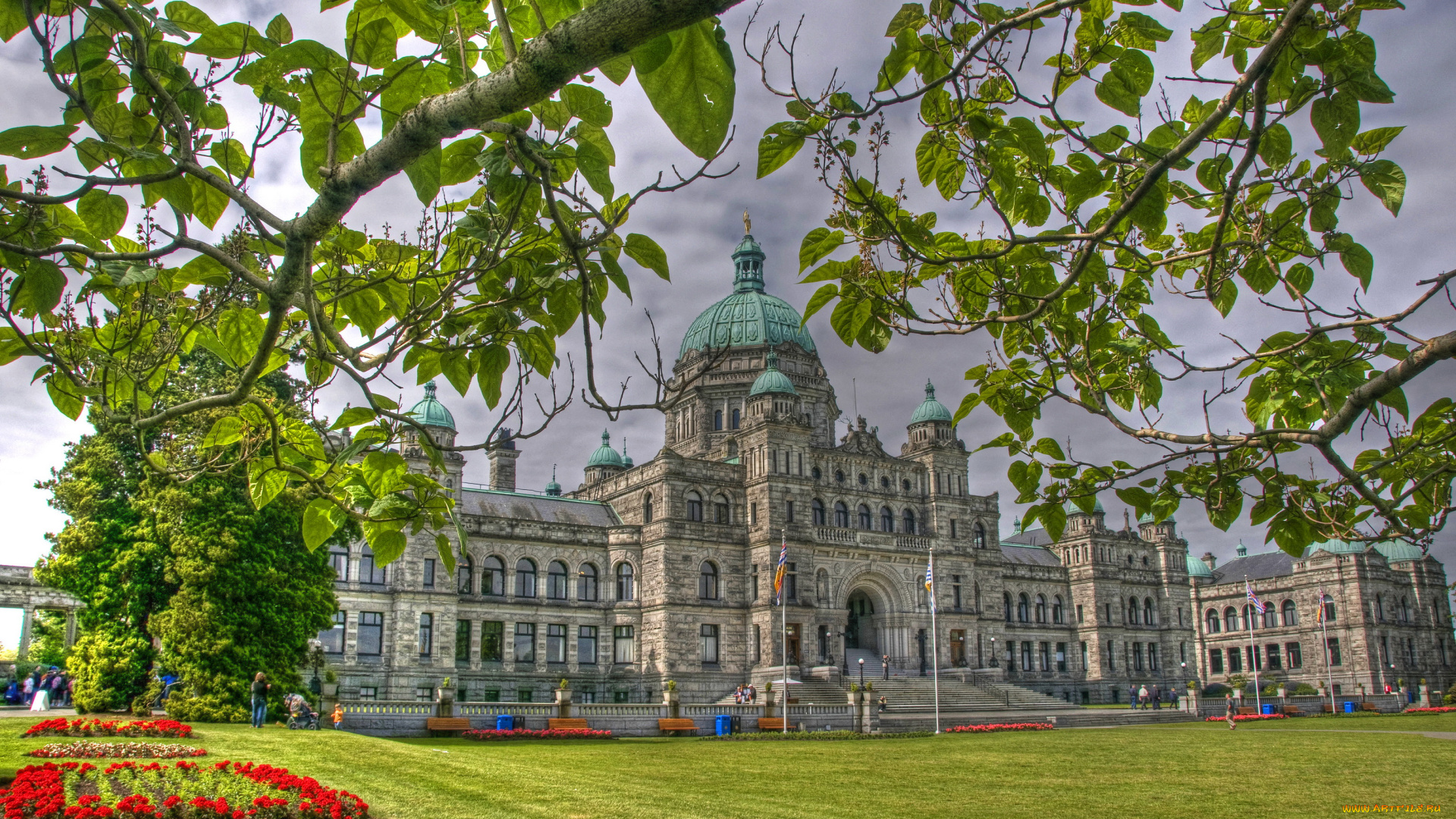 канада, victoria, parliament, города, здания, дома, ландшафт, здание