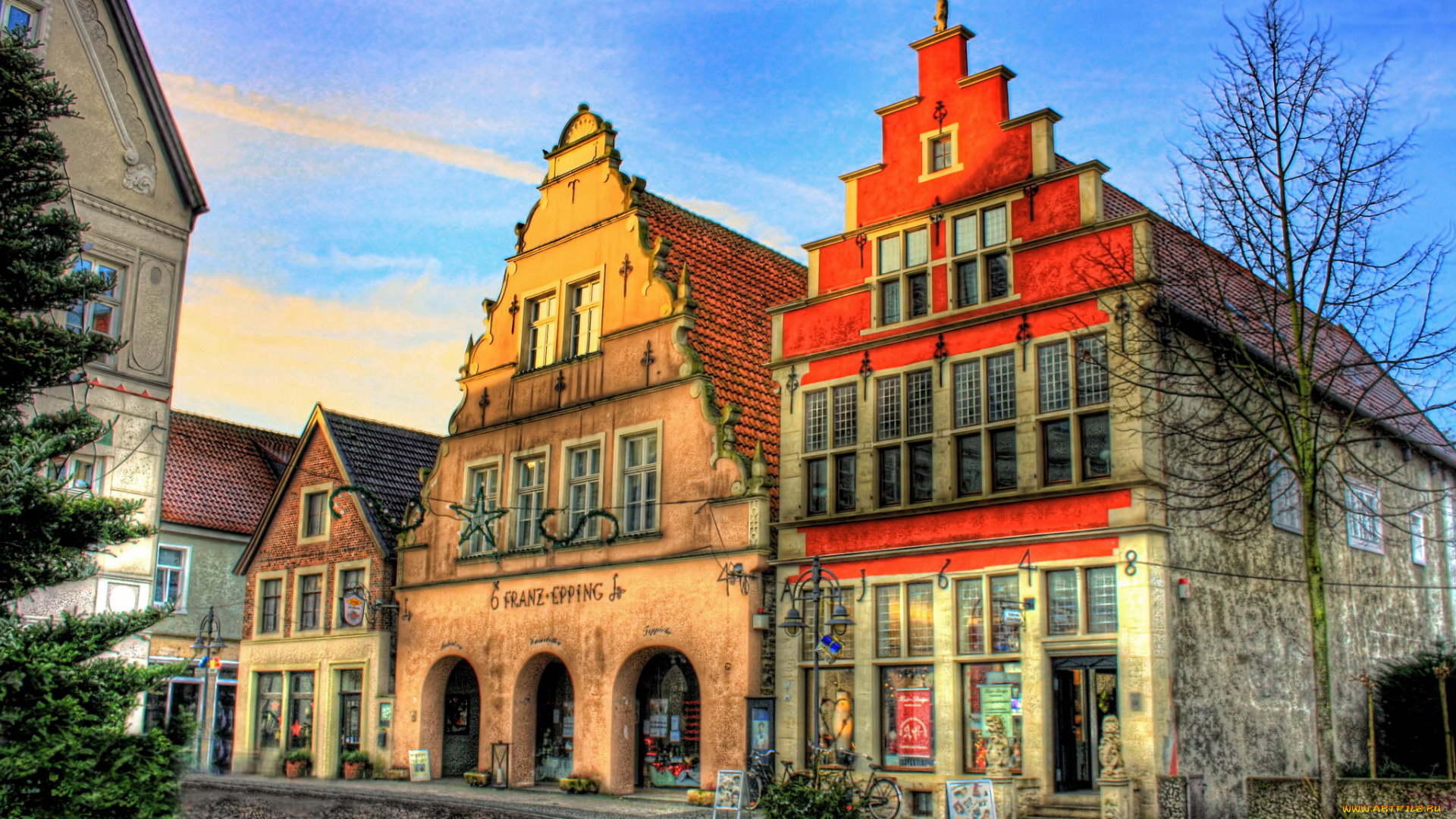 steinfurt, германия, города, улицы, площади, набережные, улица, дома