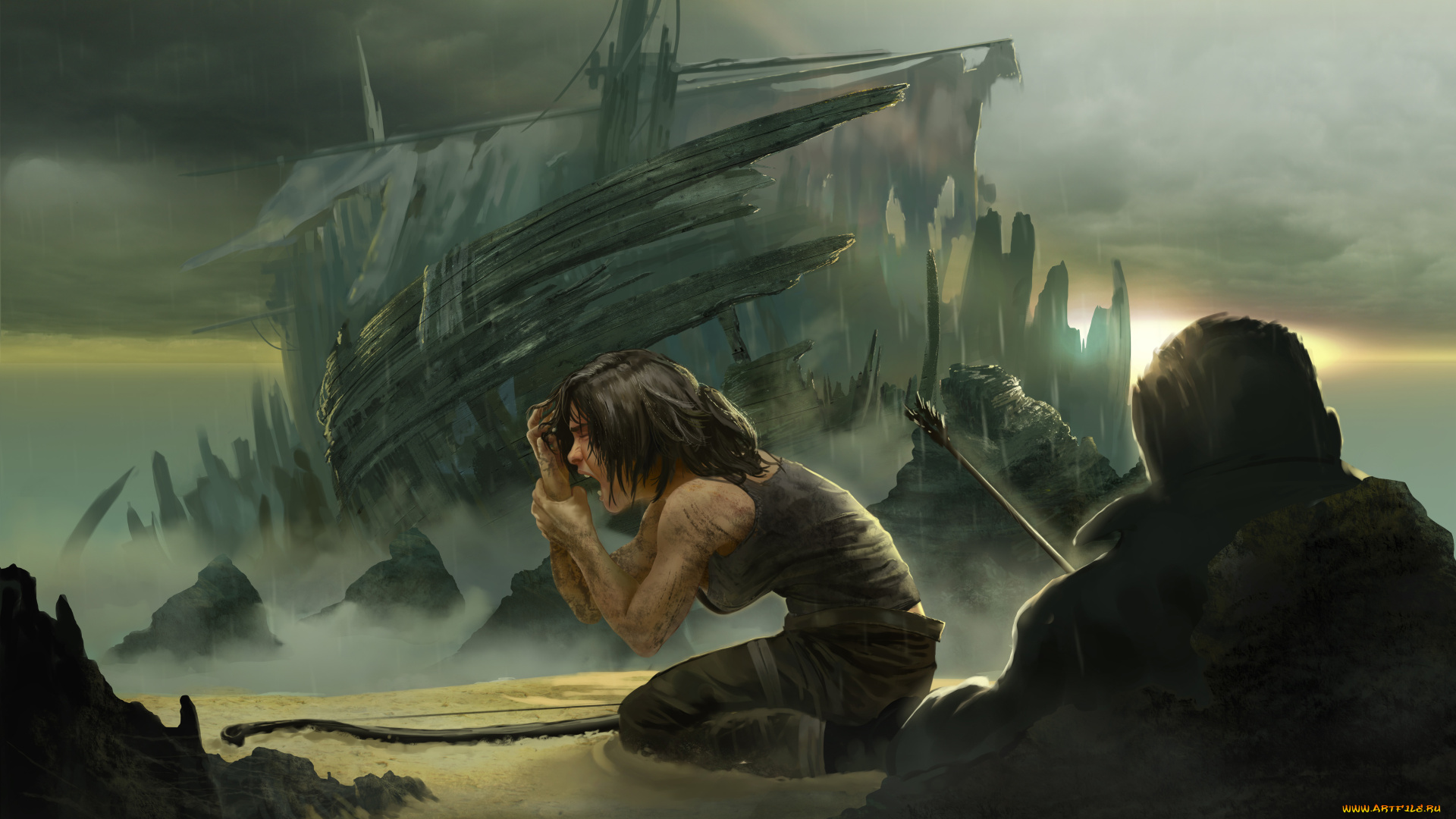 видео, игры, tomb, raider, 2013, арт, lara, croft