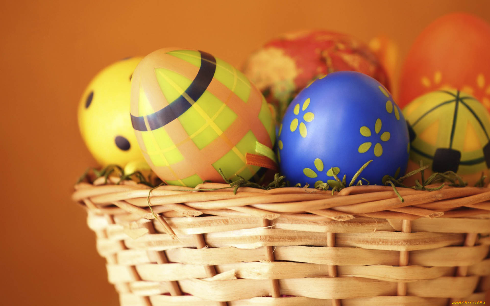 праздничные, пасха, писанки, корзина