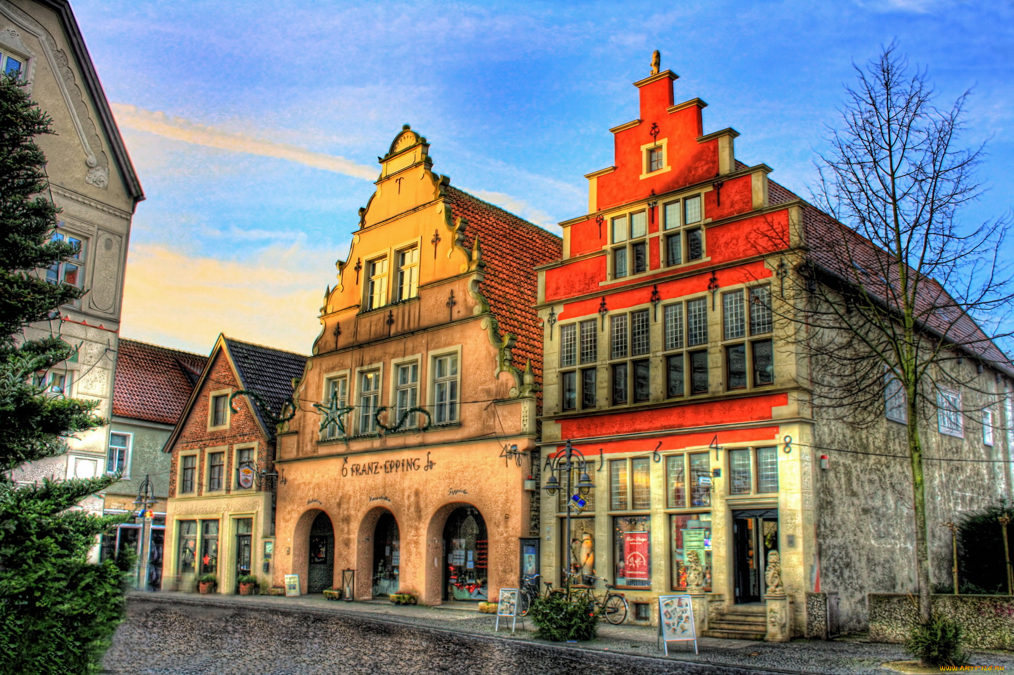 steinfurt, германия, города, улицы, площади, набережные, улица, дома