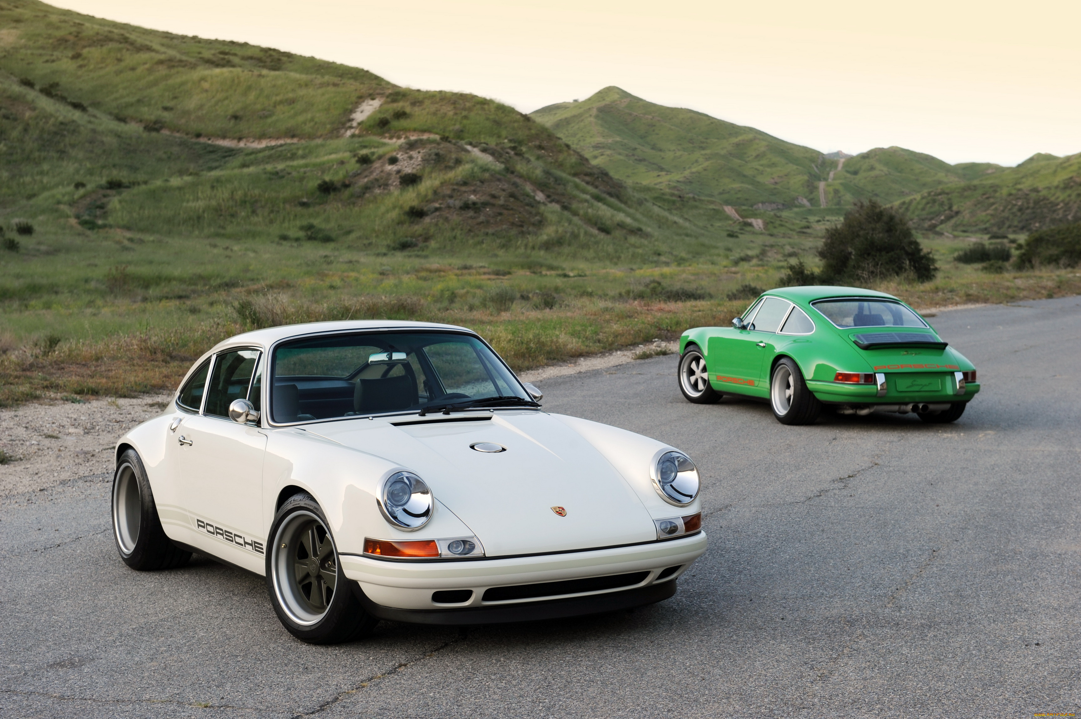 2011, singer, 911, based, on, porsche, 993, автомобили