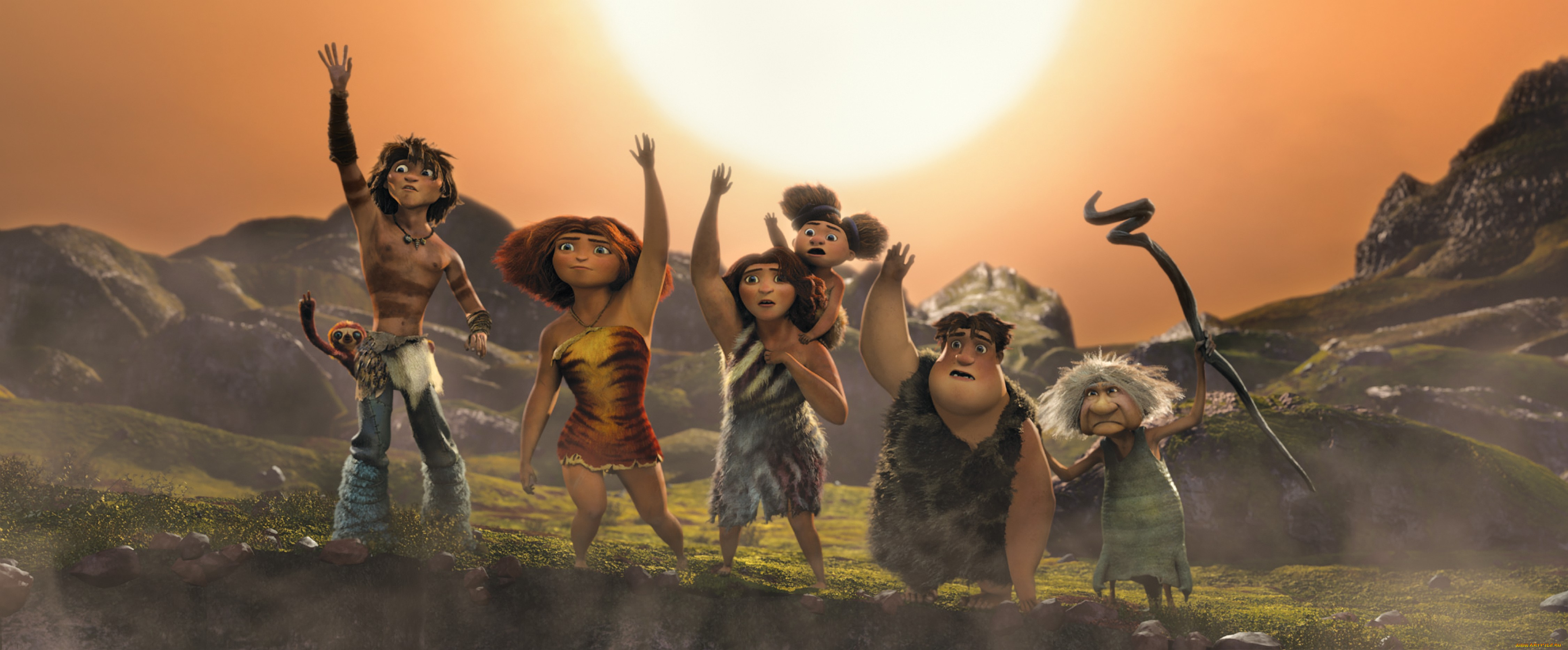 мультфильмы, the, croods, семейка