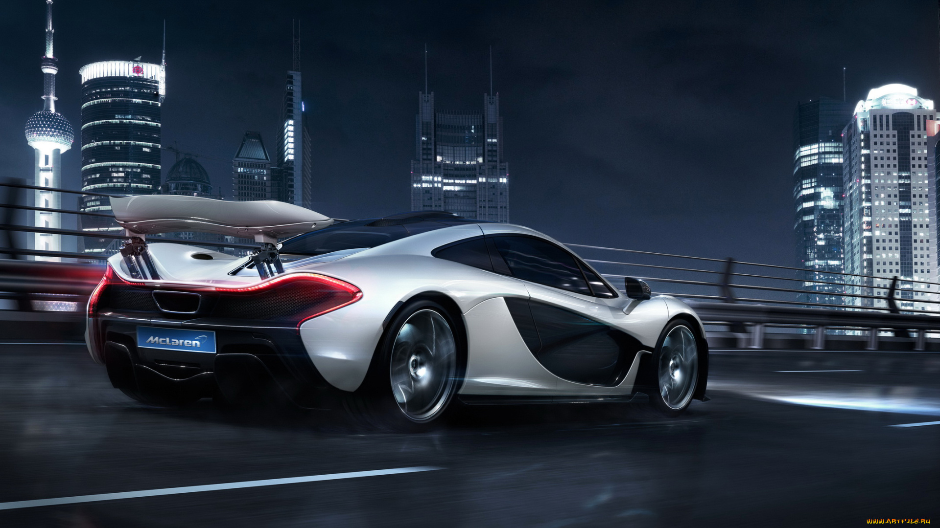 2014, mc, laren, p1, автомобили, mclaren, ночь, серебристый, mc, laren
