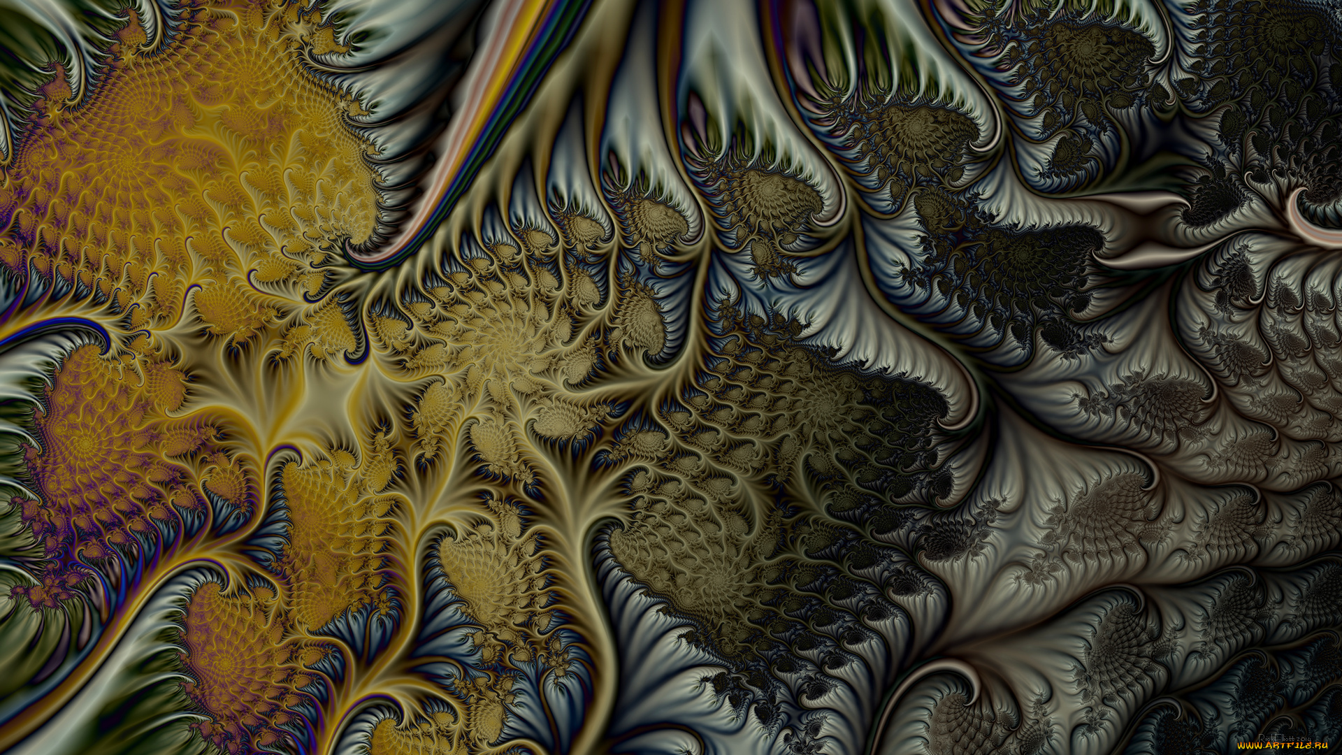 3д, графика, fractal, , фракталы, фон, цвета, узор