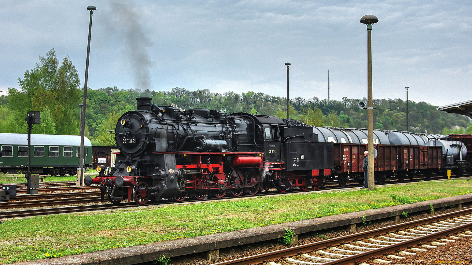 техника, паровозы, паровоз, поезд, рельсы, дорога, железная