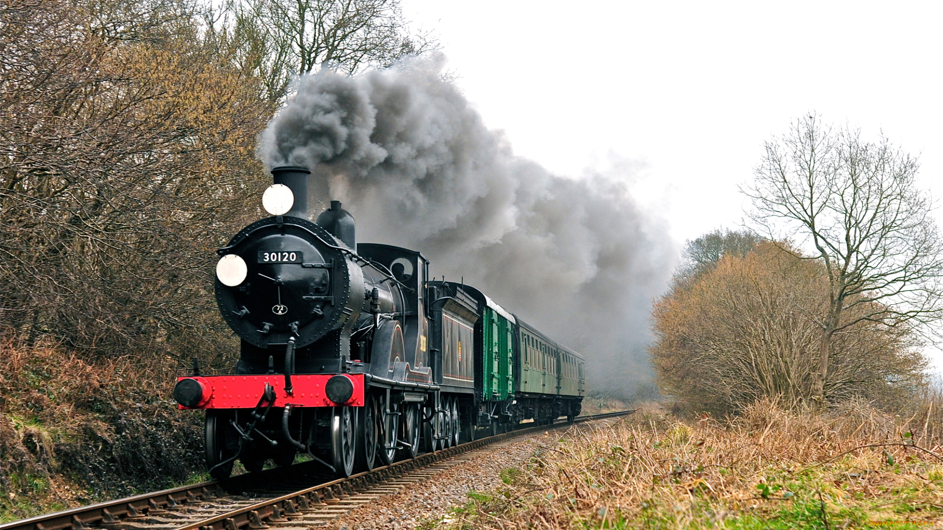 техника, паровозы, поезд, дорога, рельсы, паровоз, железная