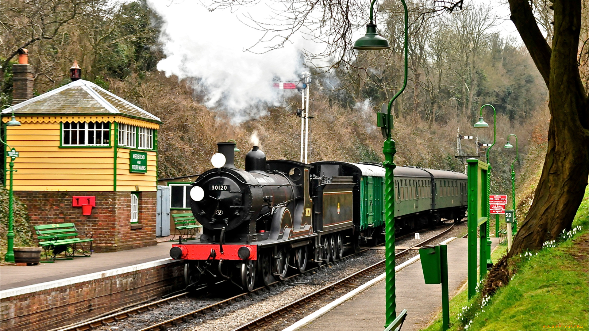 техника, паровозы, поезд, паровоз, рельсы, дорога, железная