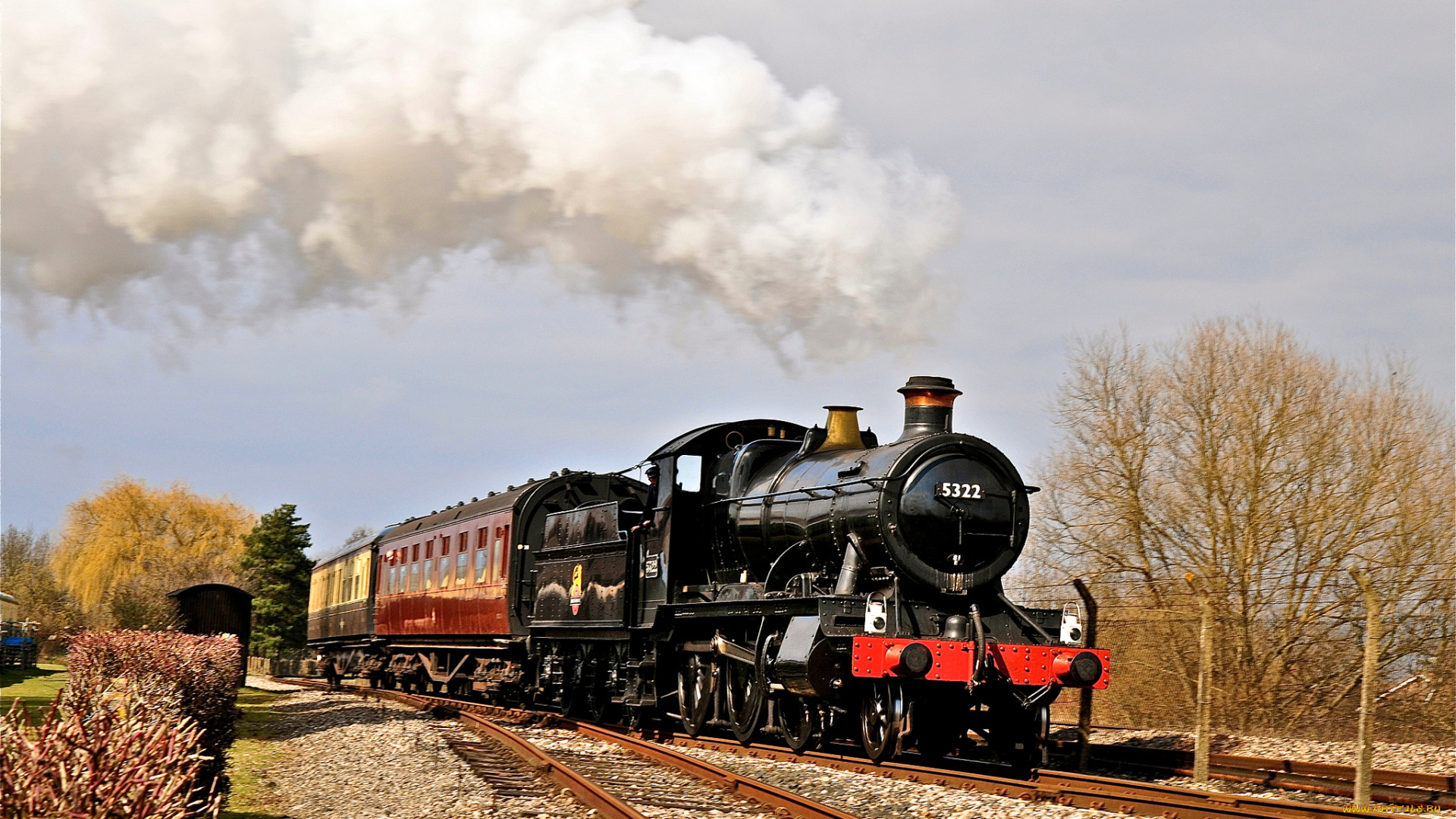 техника, паровозы, поезд, железная, дорога, паровоз, рельсы