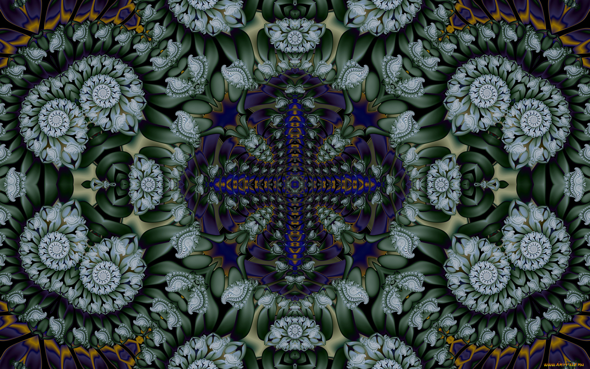 3д, графика, fractal, , фракталы, фон, цвета, узор