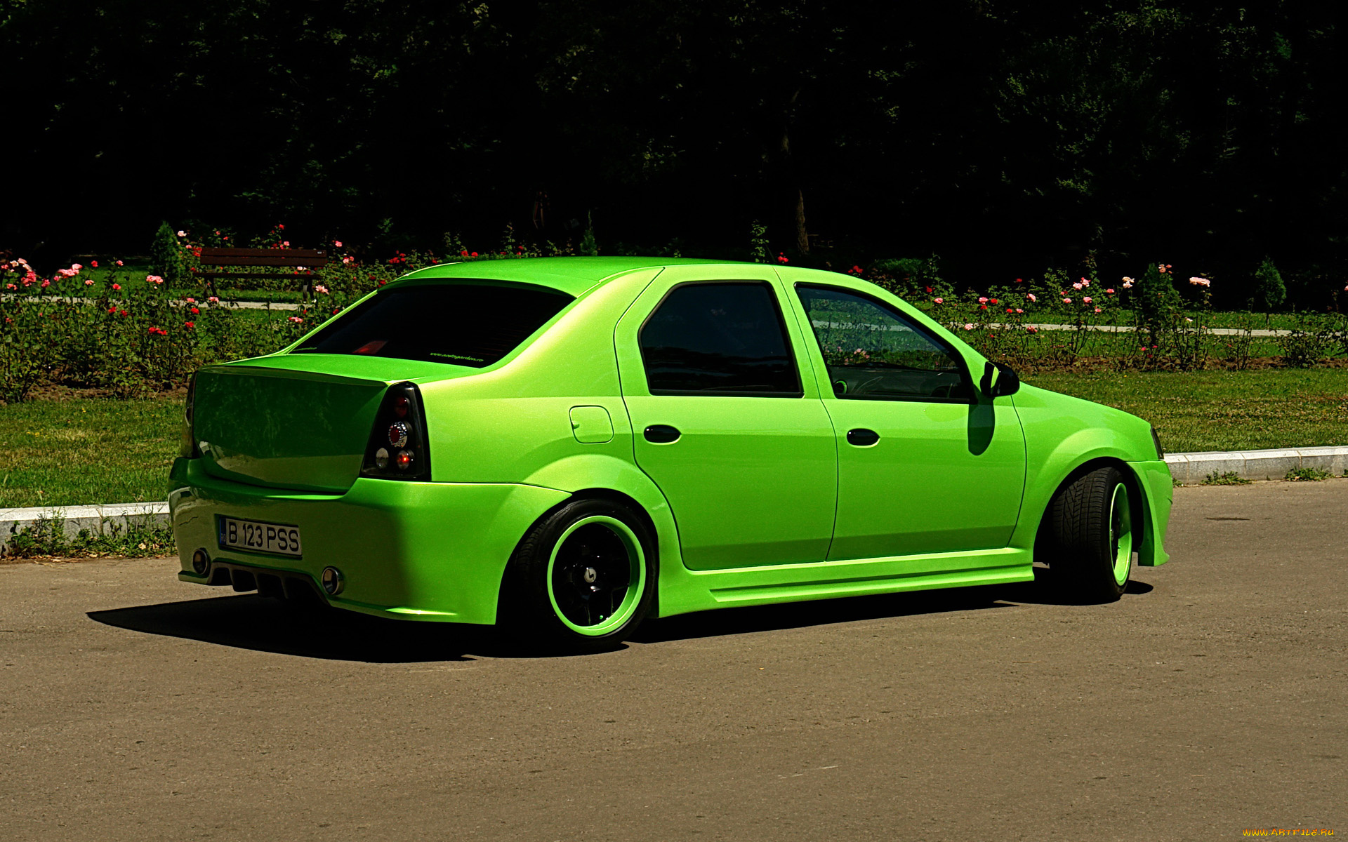 автомобили, renault, tuning, logan