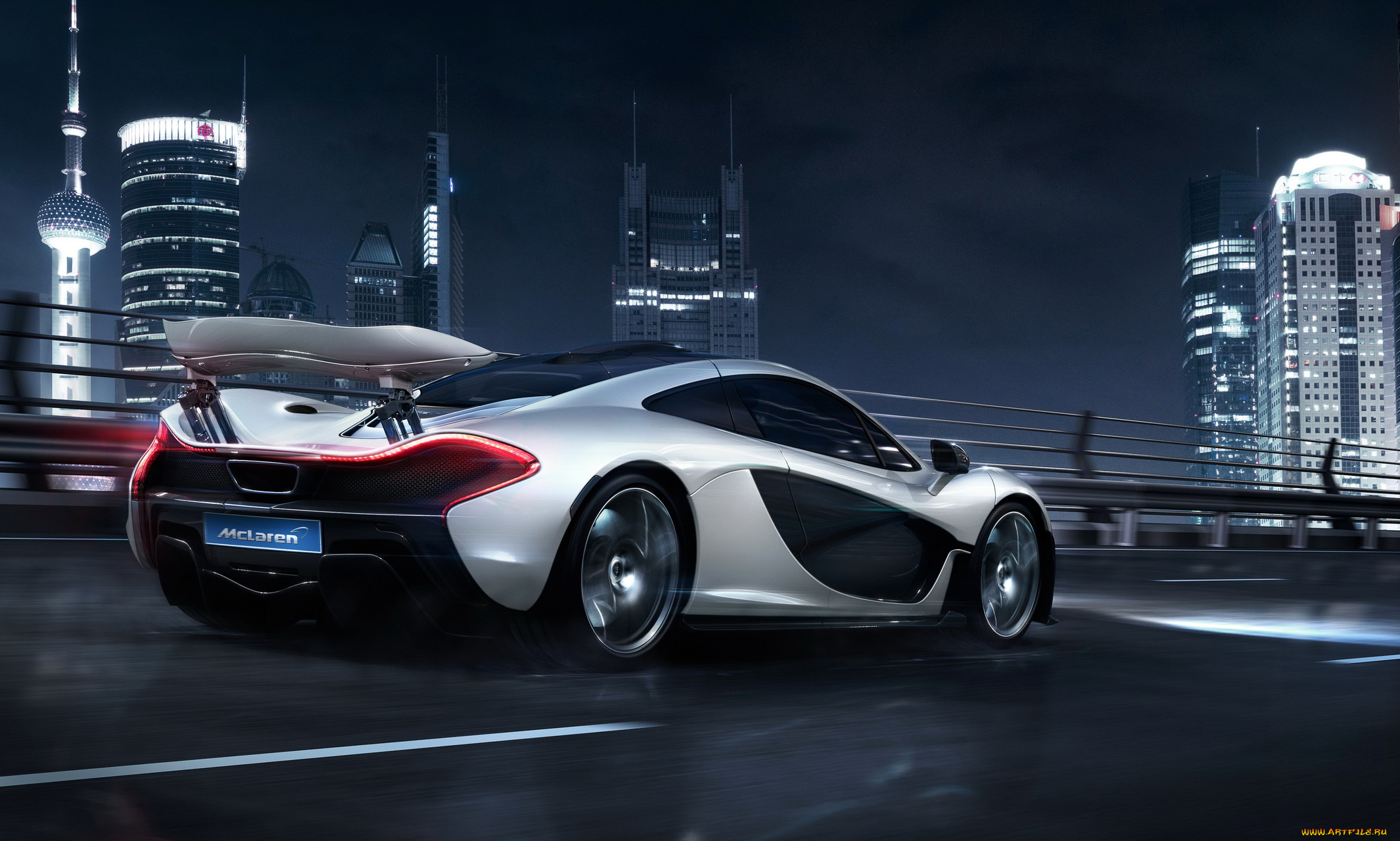 2014, mc, laren, p1, автомобили, mclaren, ночь, серебристый, mc, laren