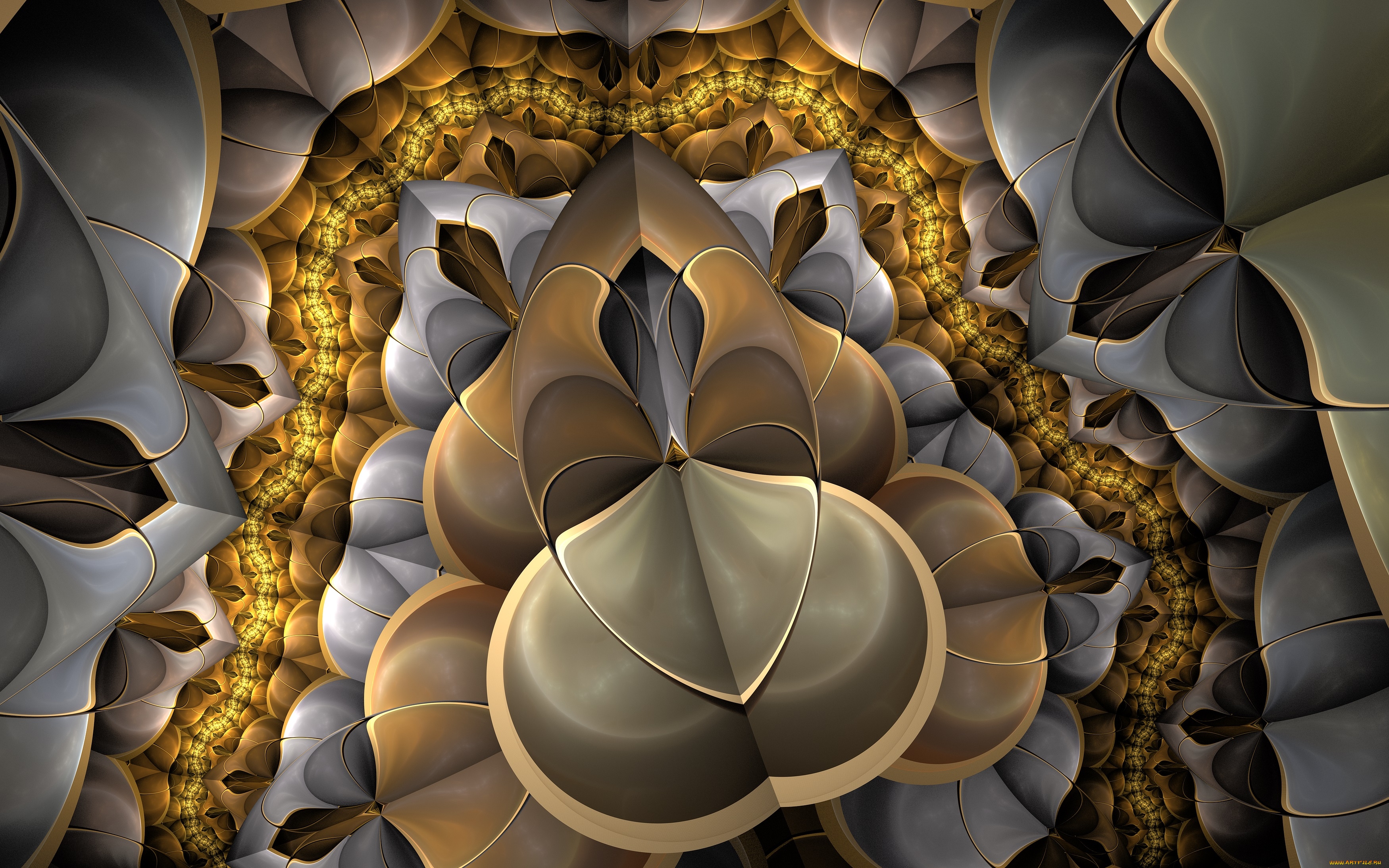 3д, графика, fractal, , фракталы, фон, цвета, узор