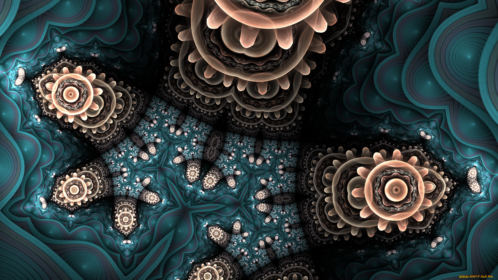 3д, графика, фракталы, , fractal, цвета, фон, узор