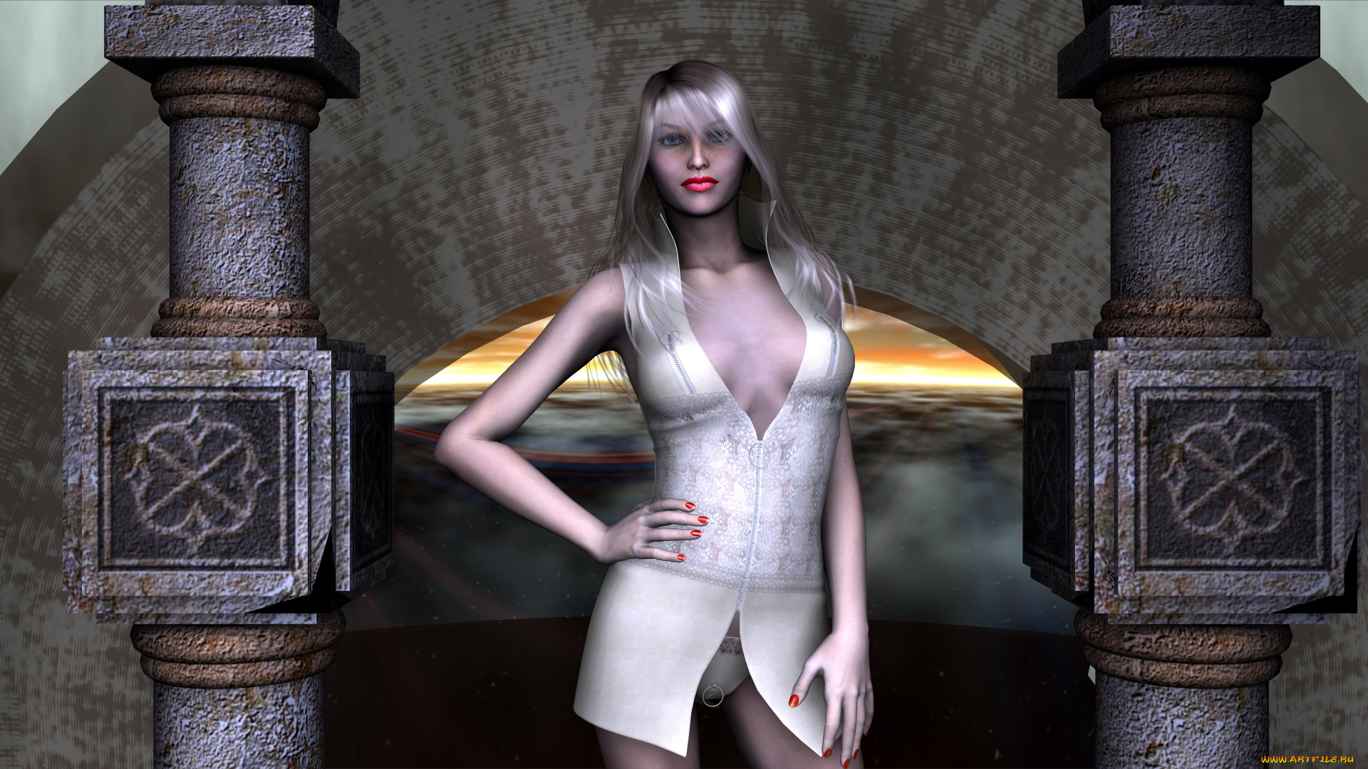 3д, графика, люди, , people, фон, взгляд, девушка