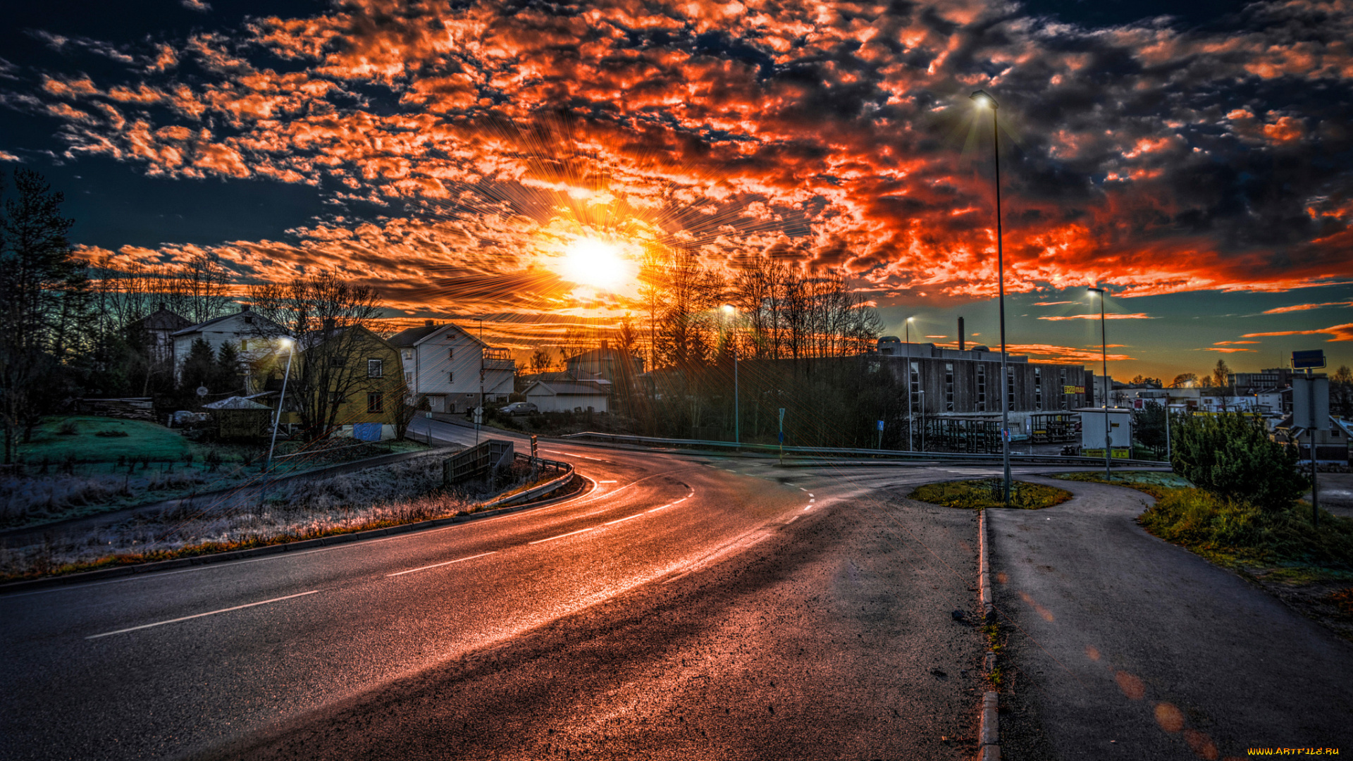 города, -, улицы, , площади, , набережные, askim, солнце, улица, коммуна, норвегия, ашим