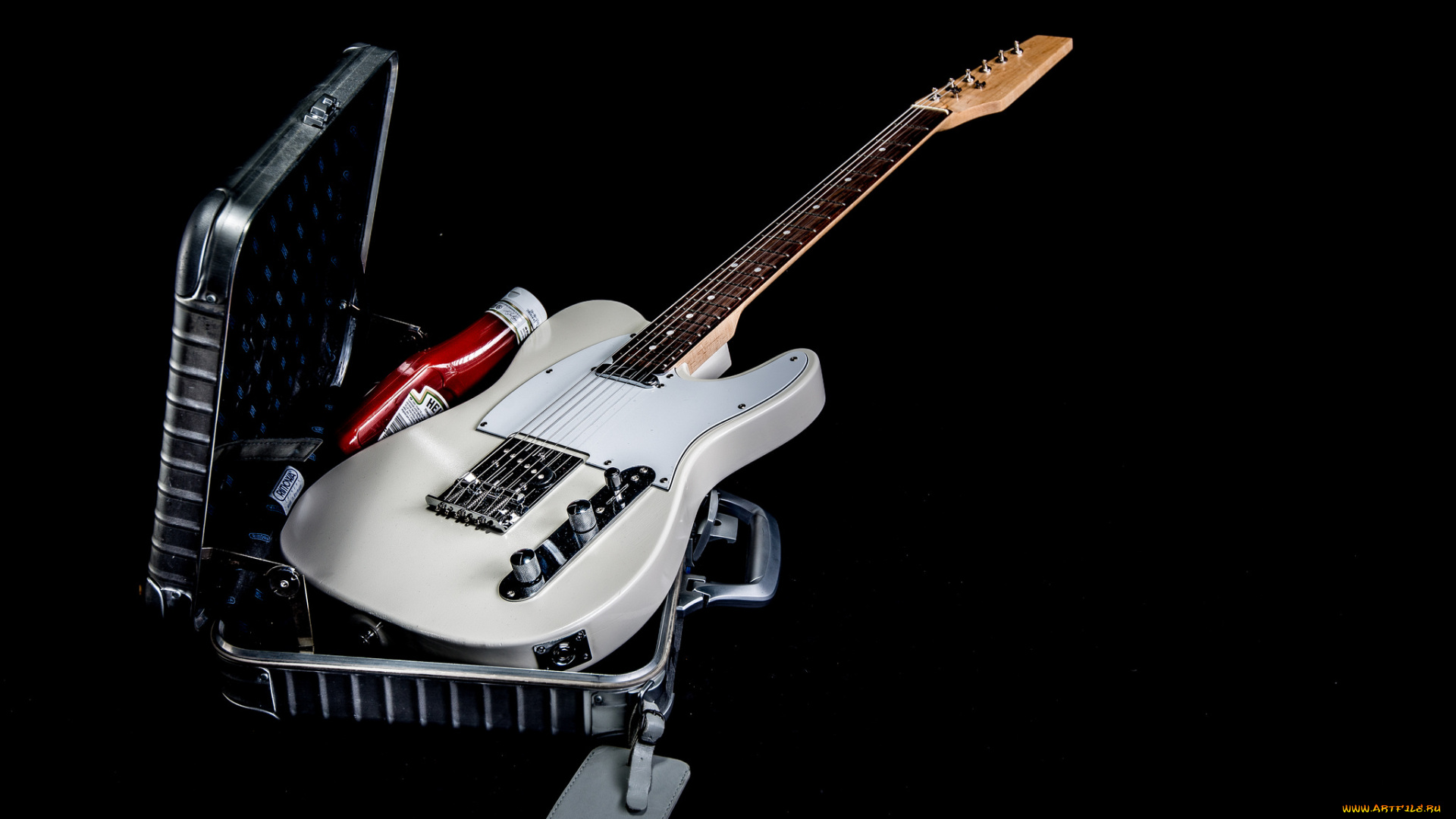 музыка, -музыкальные, инструменты, гитара, кейс