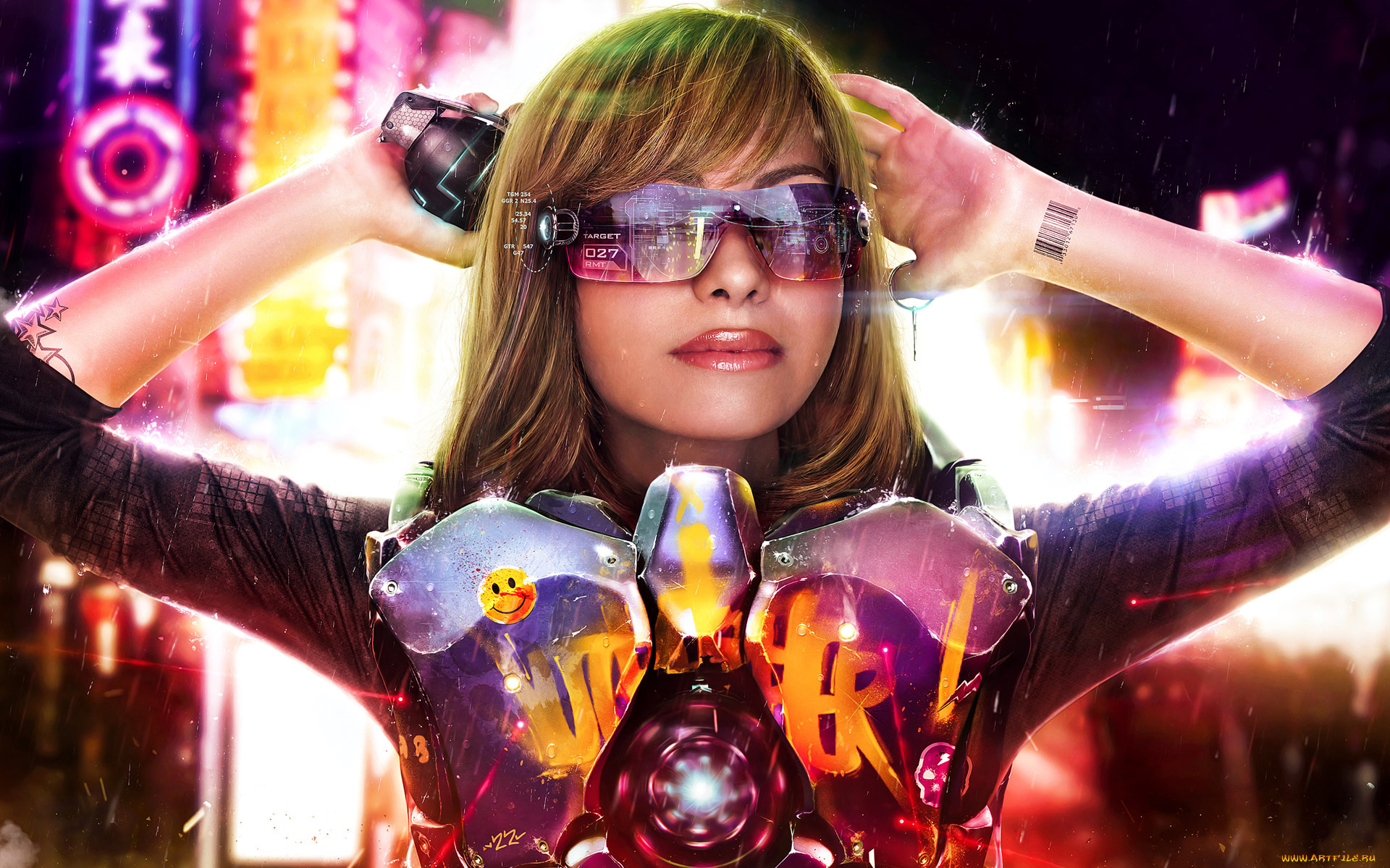 девушки, -unsort, , креатив, очки