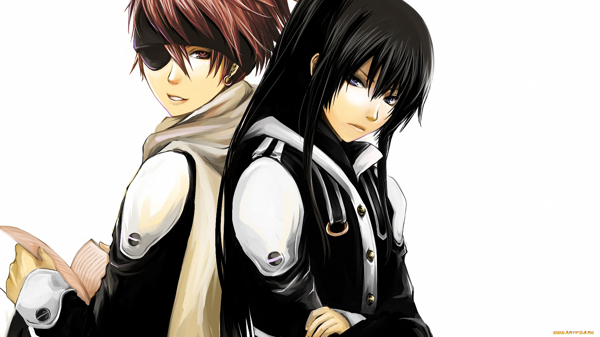 аниме, , gray-man, lavi, kanda, воин, экзорцист