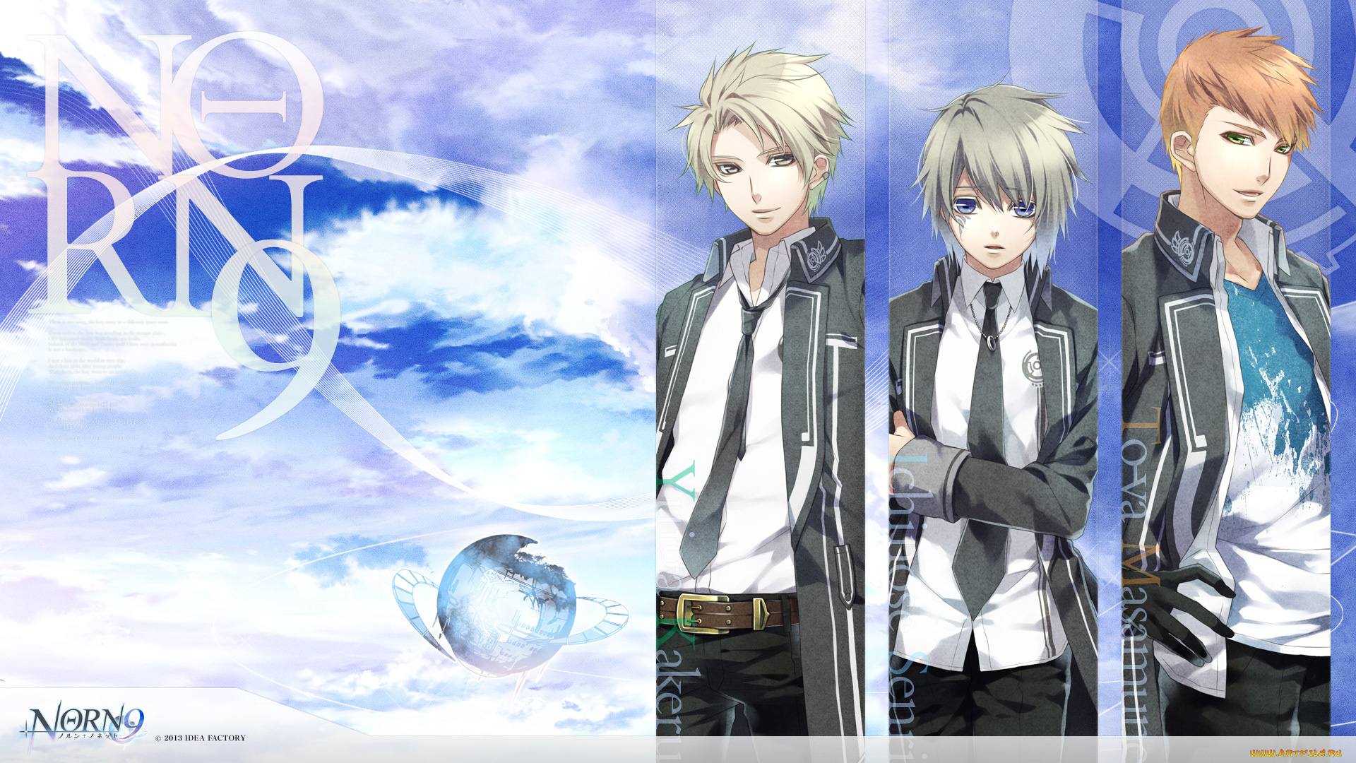 аниме, norn9, парни