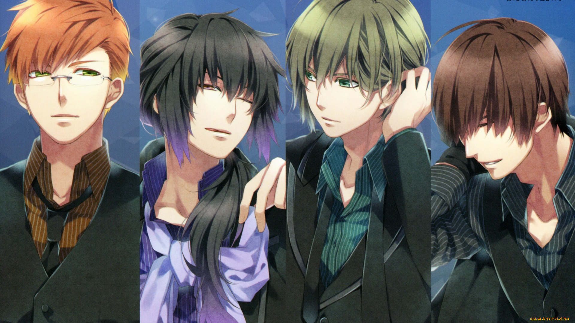 аниме, norn9, парни