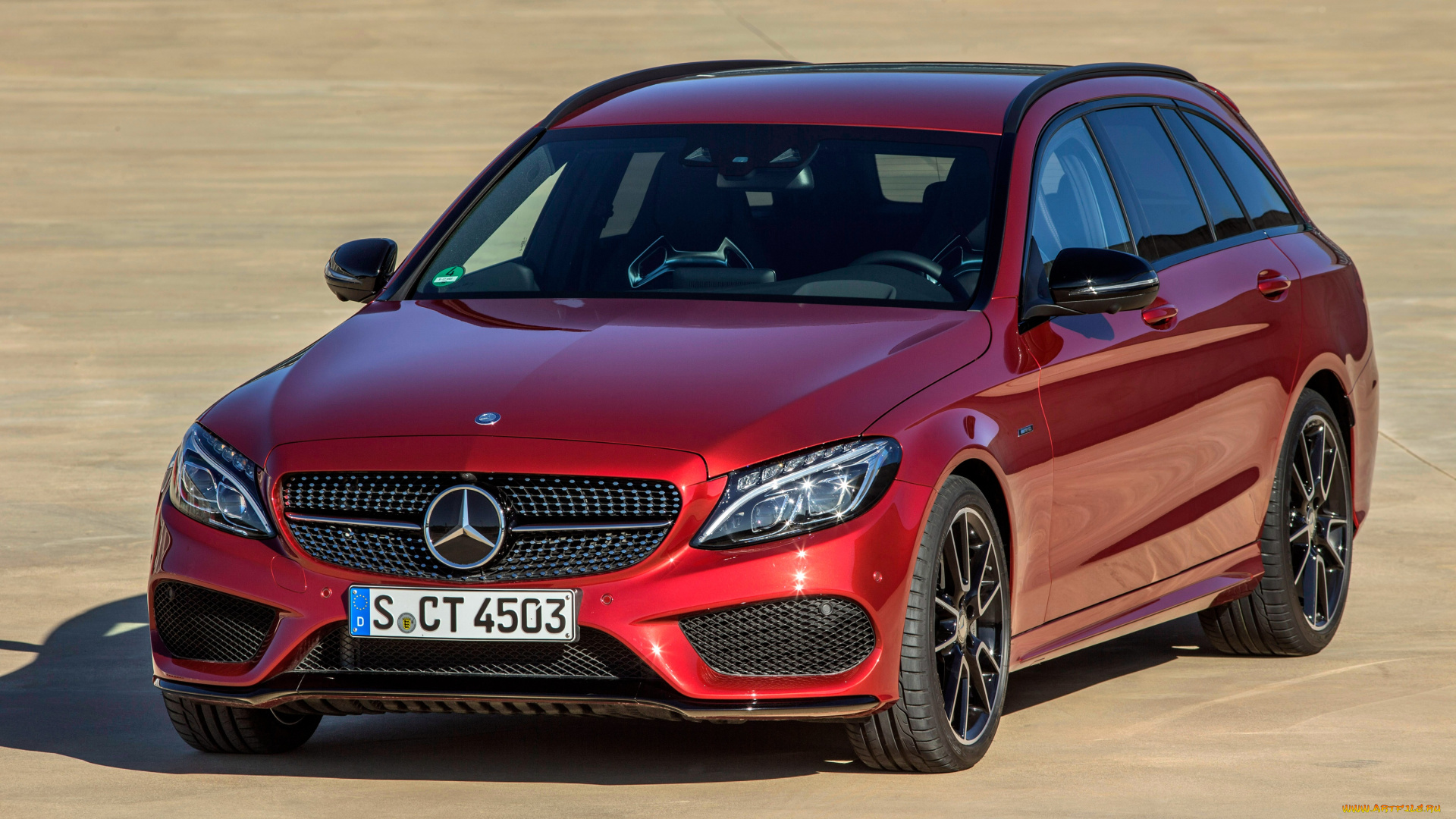 автомобили, mercedes-benz, s205, estate, sport, c, 450, amg, красный, 2015, г