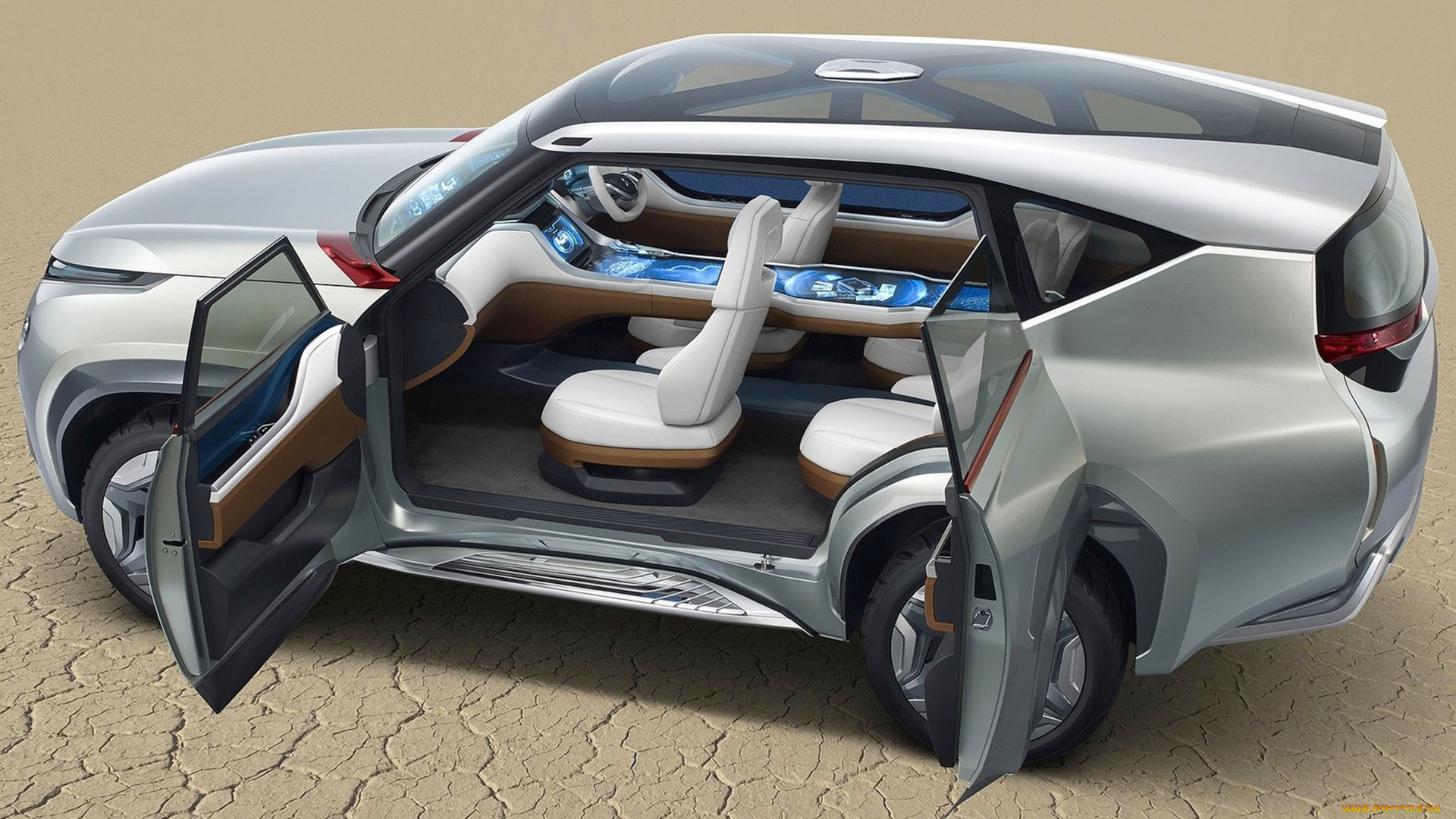 mitsubishi, gc, phev, concept, автомобили, mitsubishi, concept, серебристый, джип, внедорожник, phev, gc