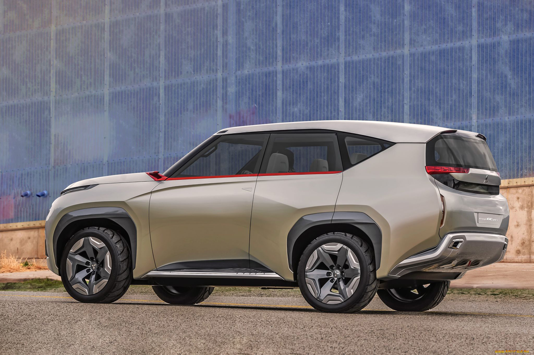 mitsubishi, gc, phev, concept, автомобили, mitsubishi, серебристый, concept, джип, внедорожник, phev, gc