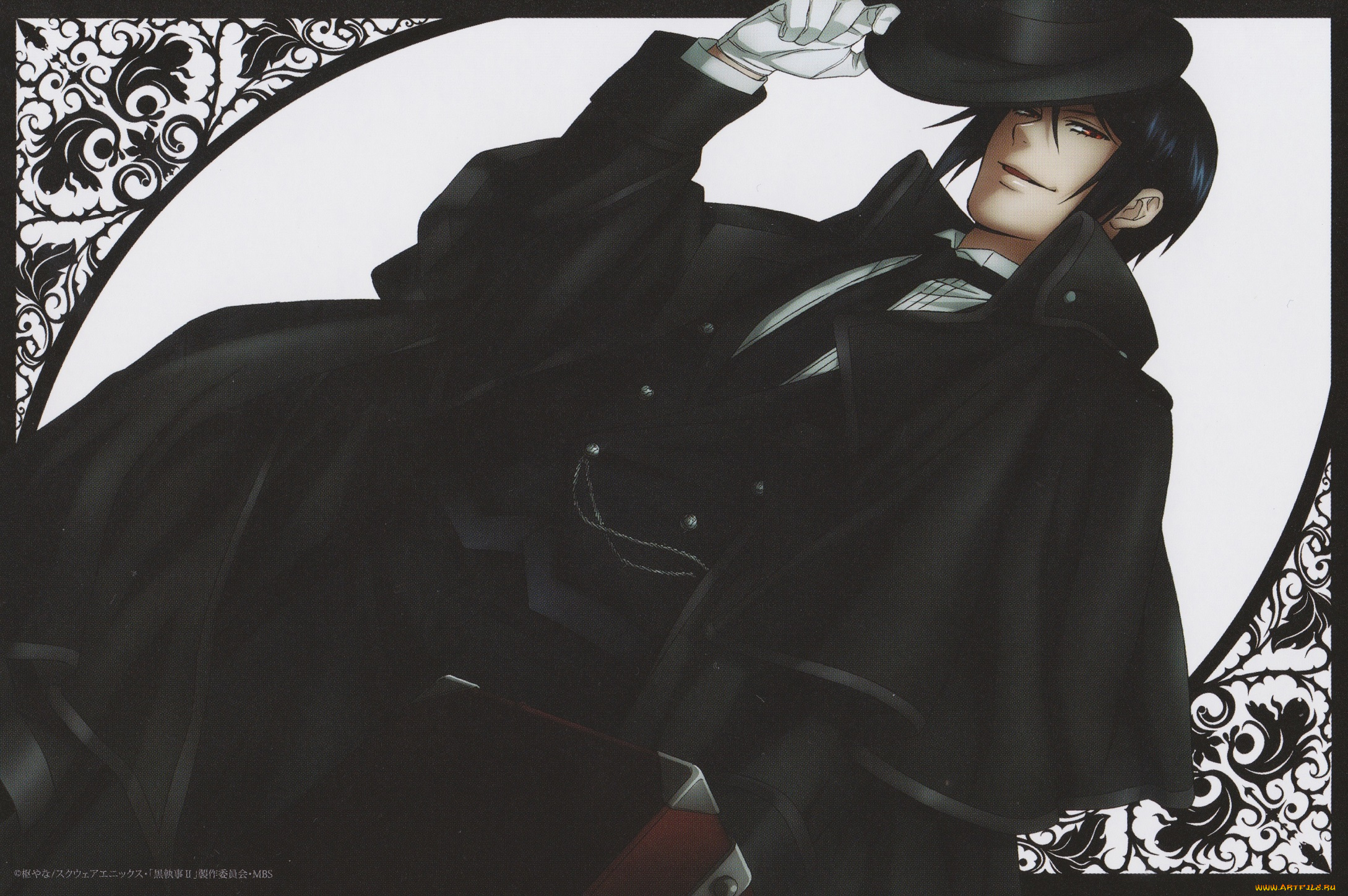 аниме, kuroshitsuji, себастьян